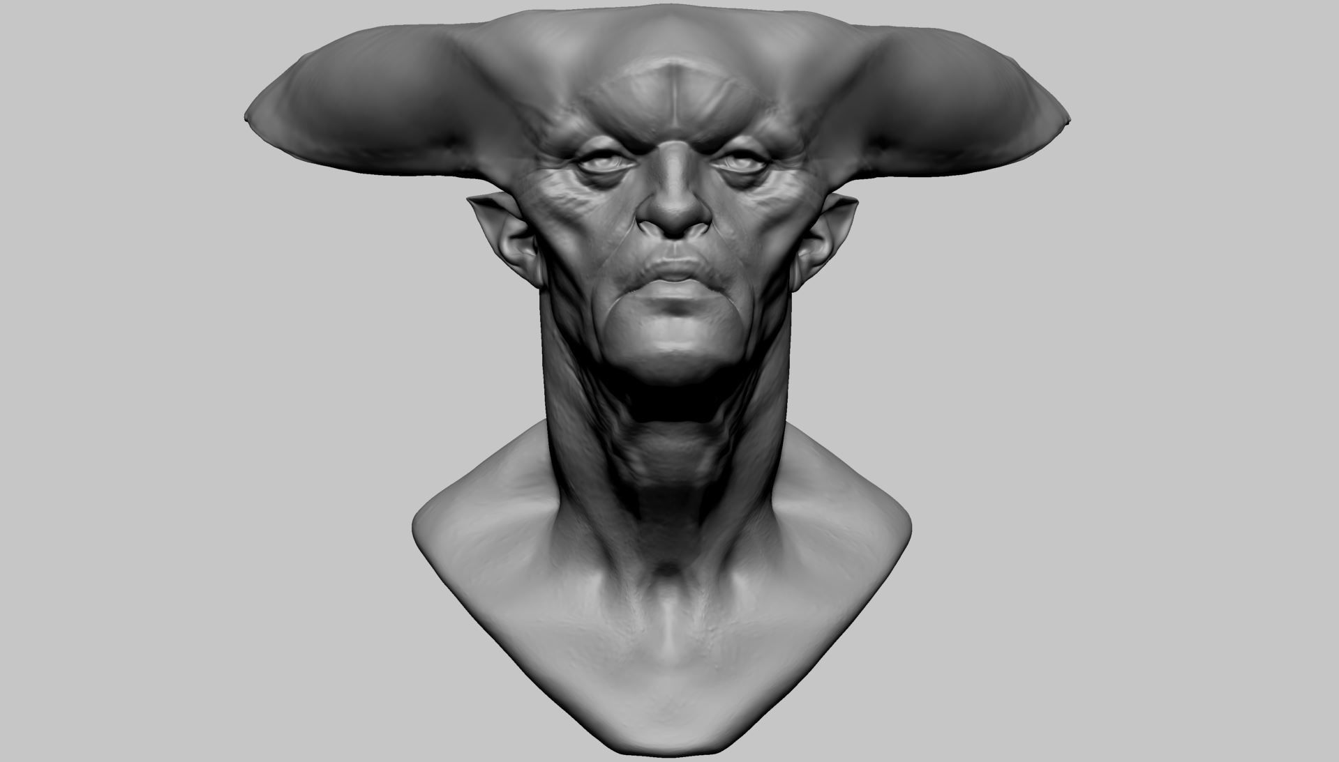 Creature Head E1 3D model_8