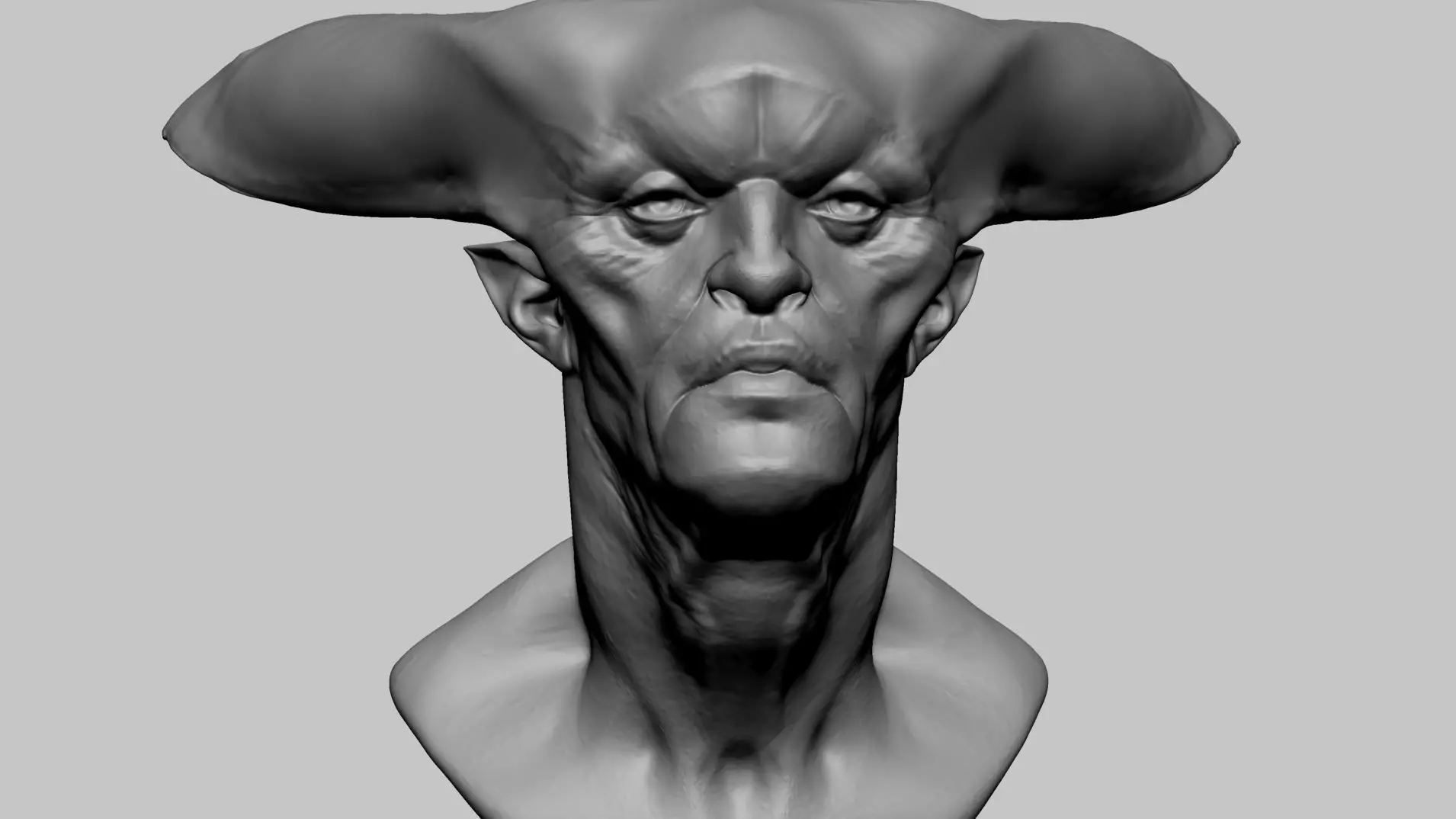Creature Head E1 3D model_0