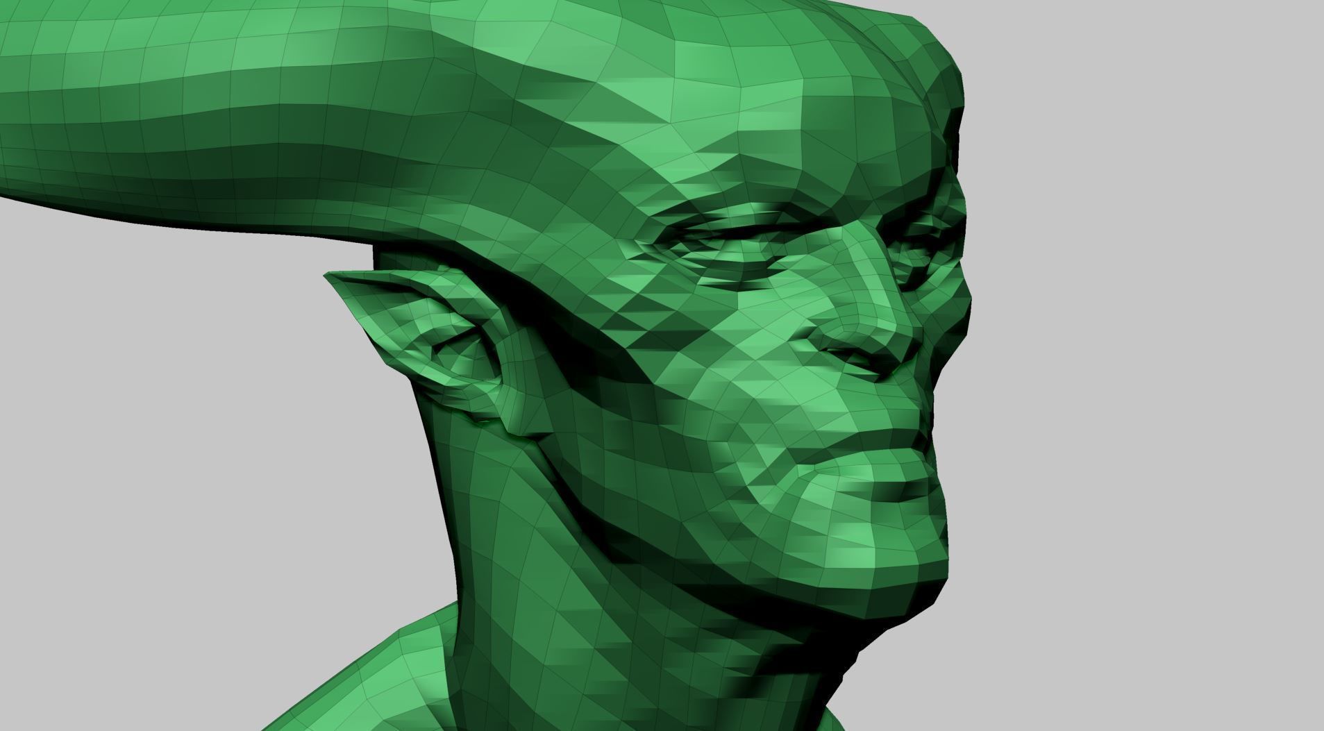 Creature Head E1 3D model_12