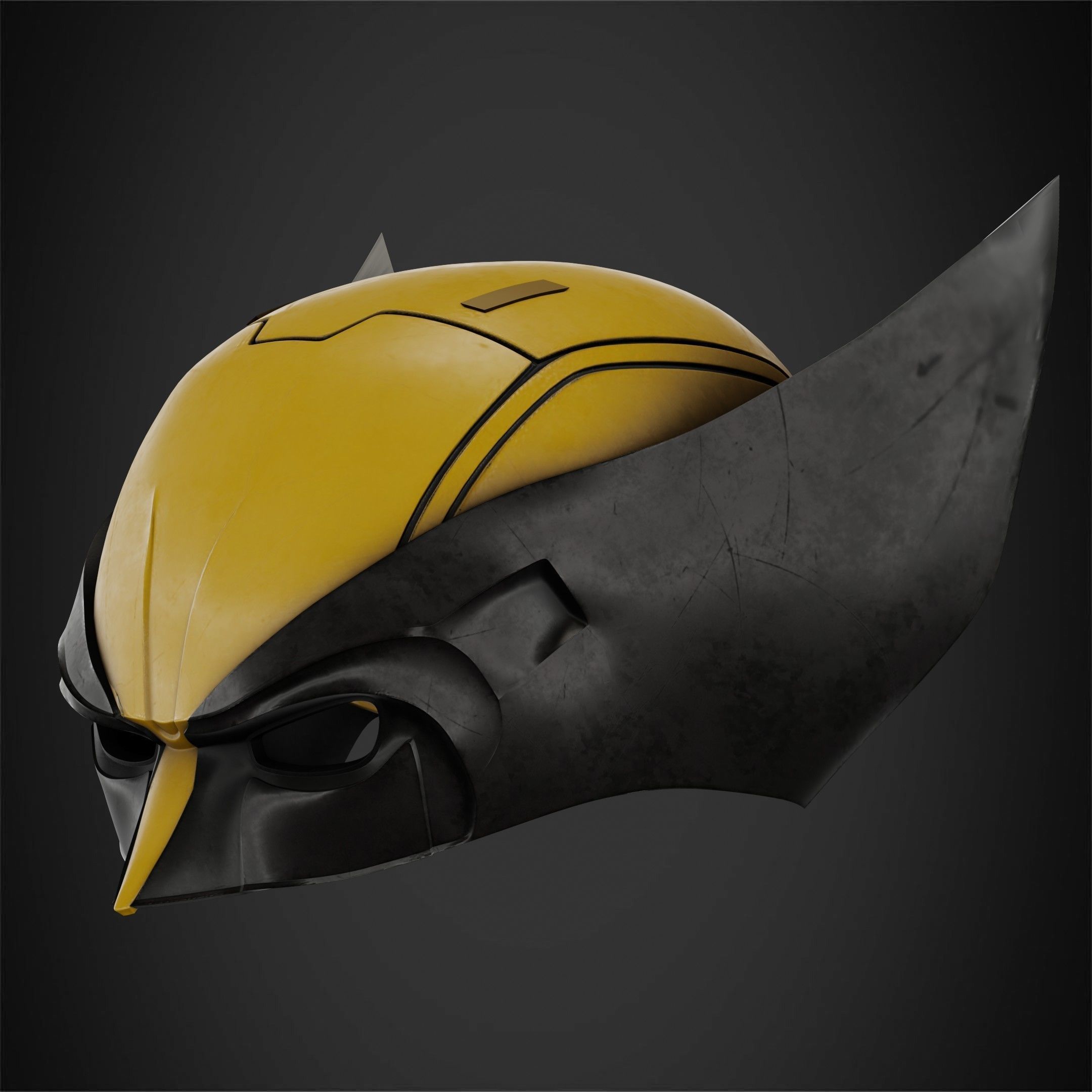 X-Men Wolverine Helmet for Cosplay 3D print model_4