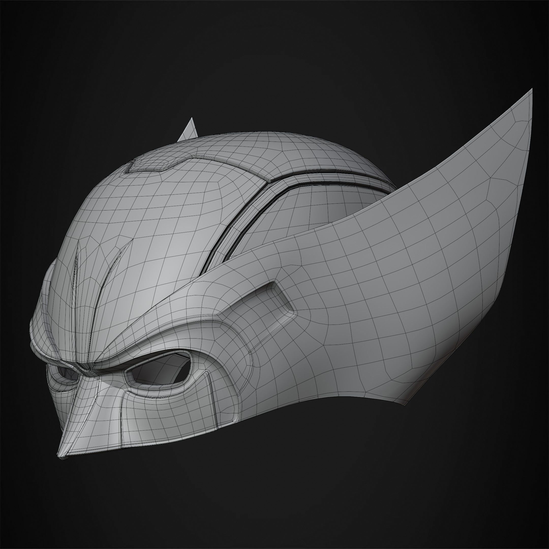 X-Men Wolverine Helmet for Cosplay 3D print model_17