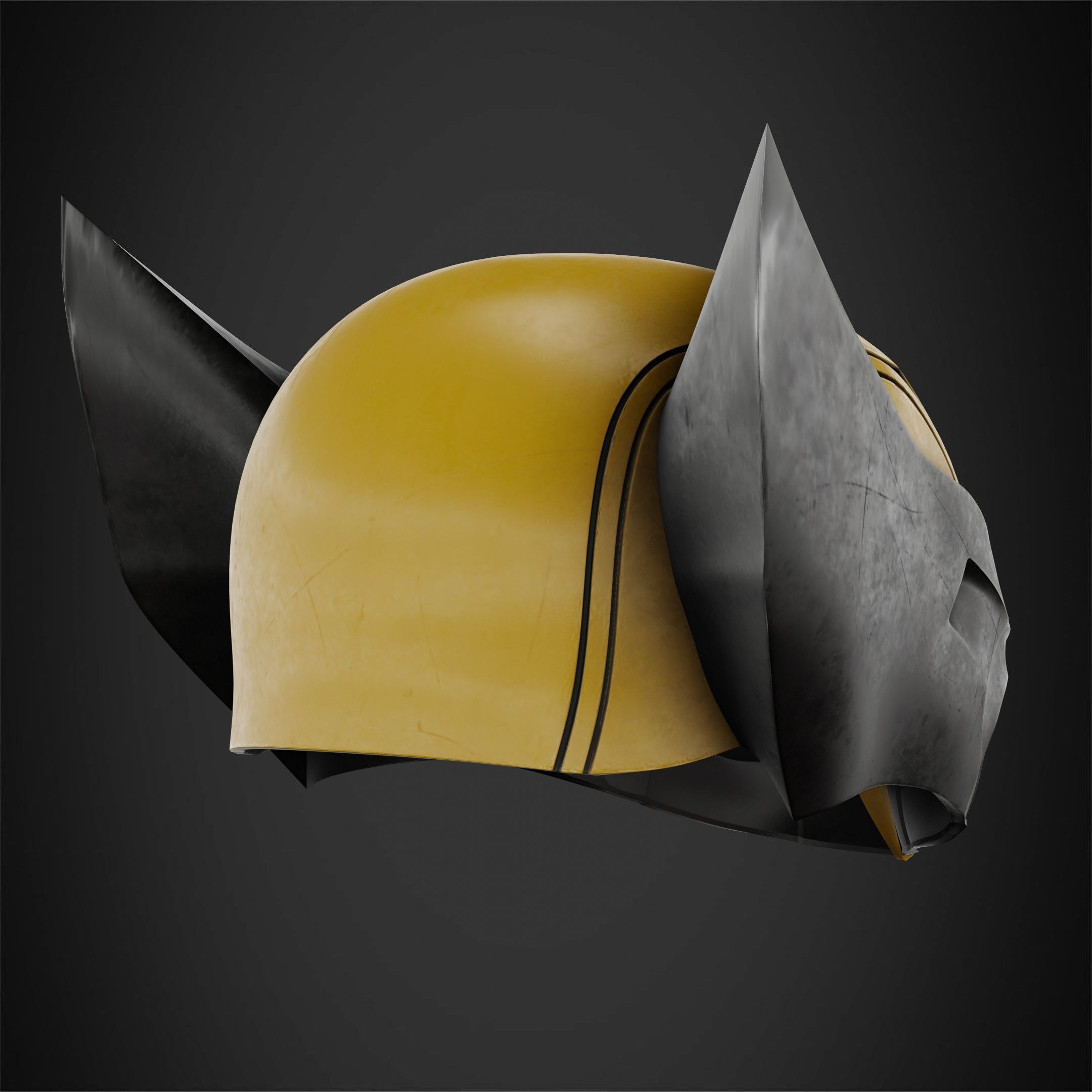 X-Men Wolverine Helmet for Cosplay 3D print model_8