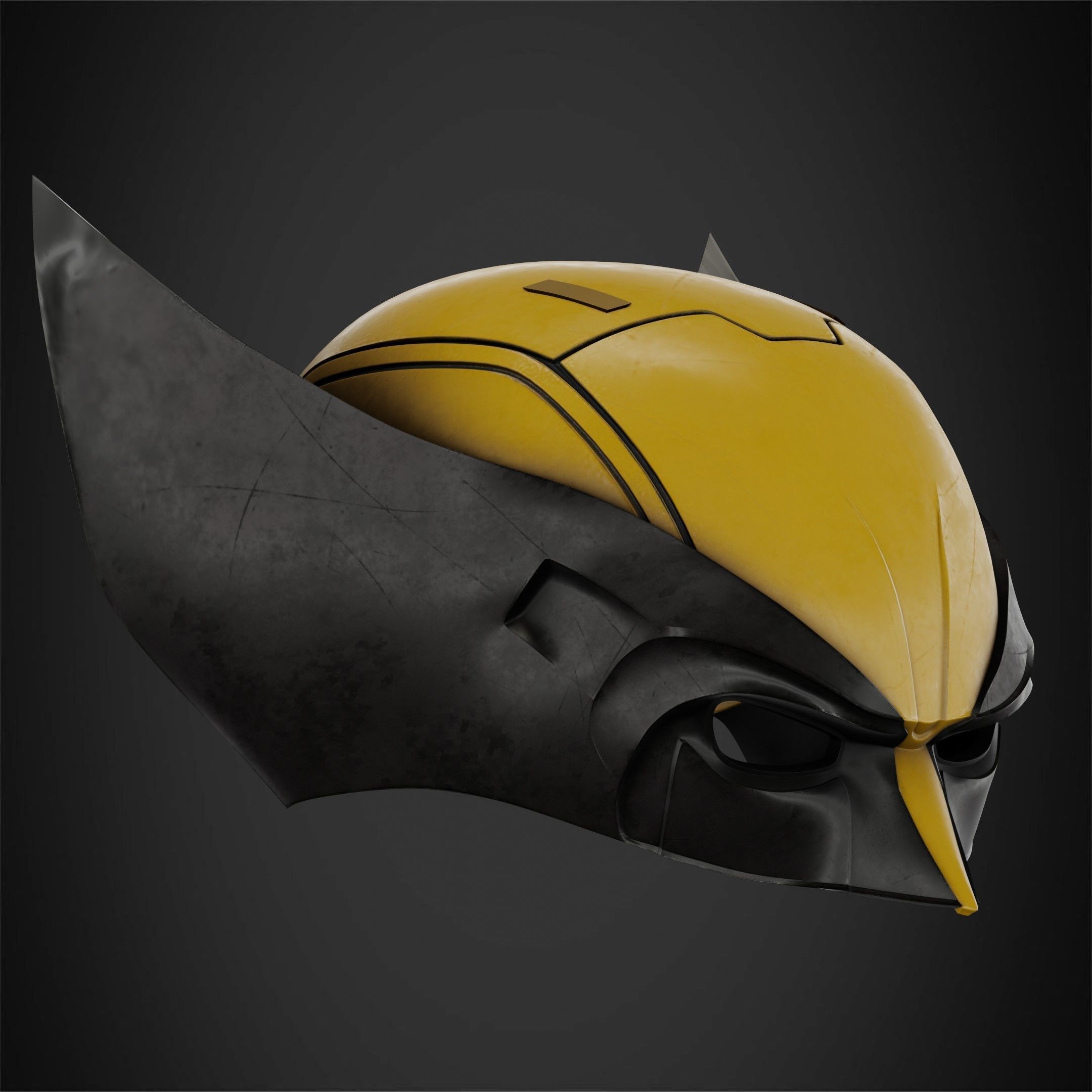 X-Men Wolverine Helmet for Cosplay 3D print model_10