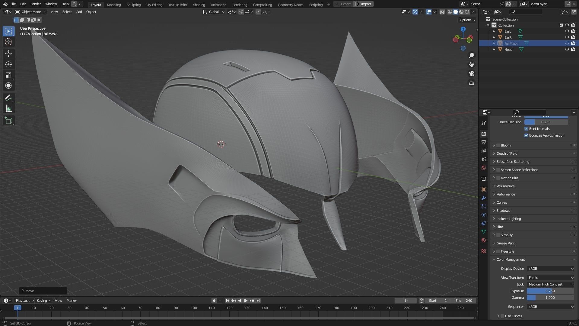 X-Men Wolverine Helmet for Cosplay 3D print model_12