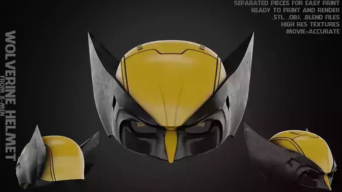 X-Men Wolverine Helmet for Cosplay 3D print model X-Men Wolverine Helmet for Cosplay 3D print model