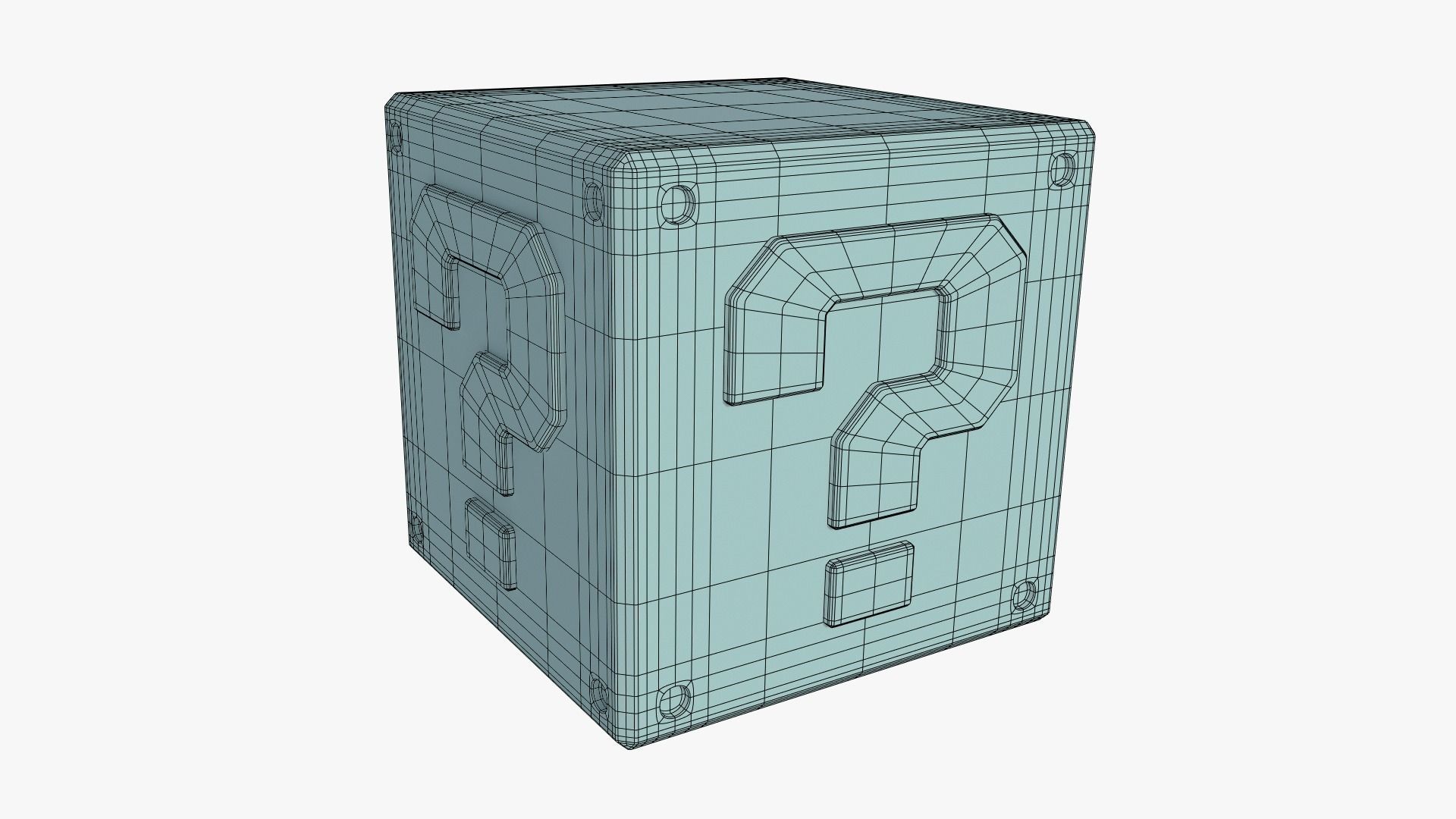 Yellow Mistery Block - Mario Free 3D model_2