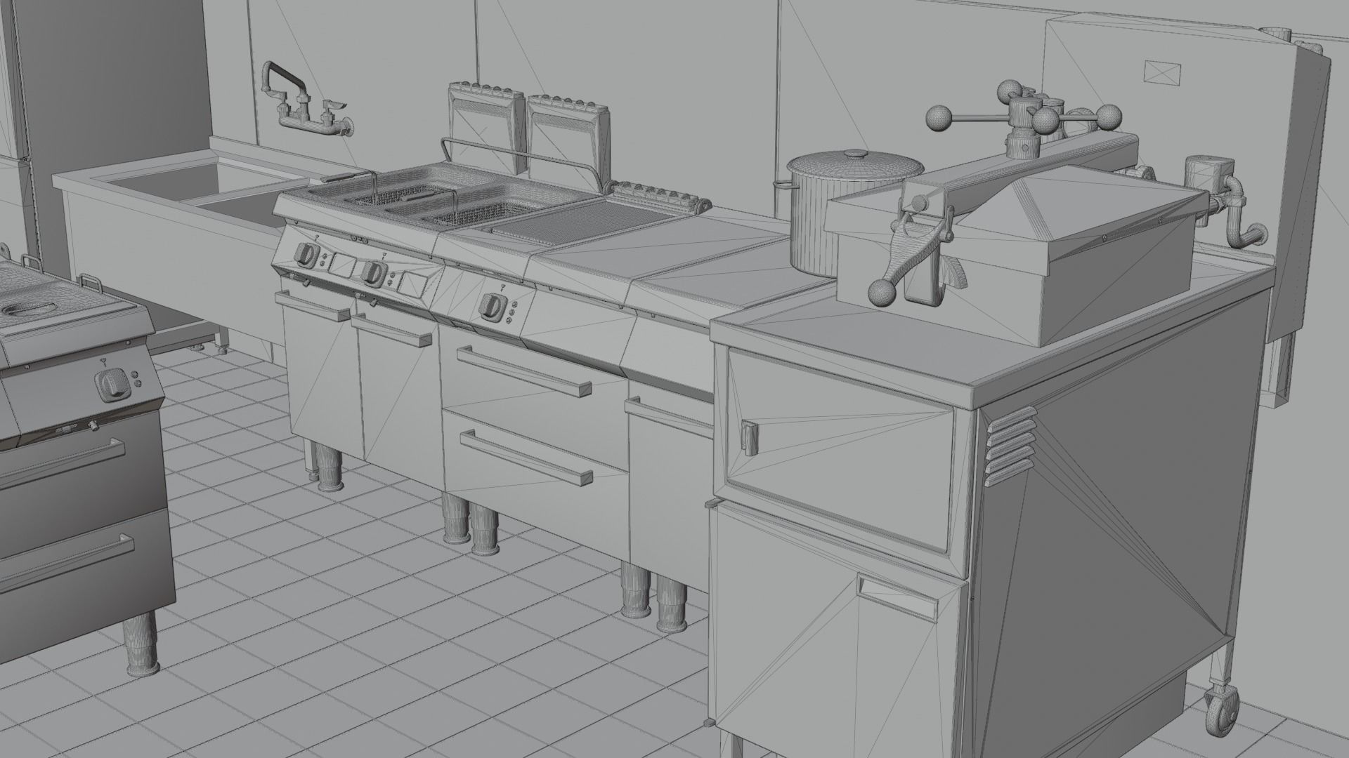 Commercial Kitchen v3 3D model_23