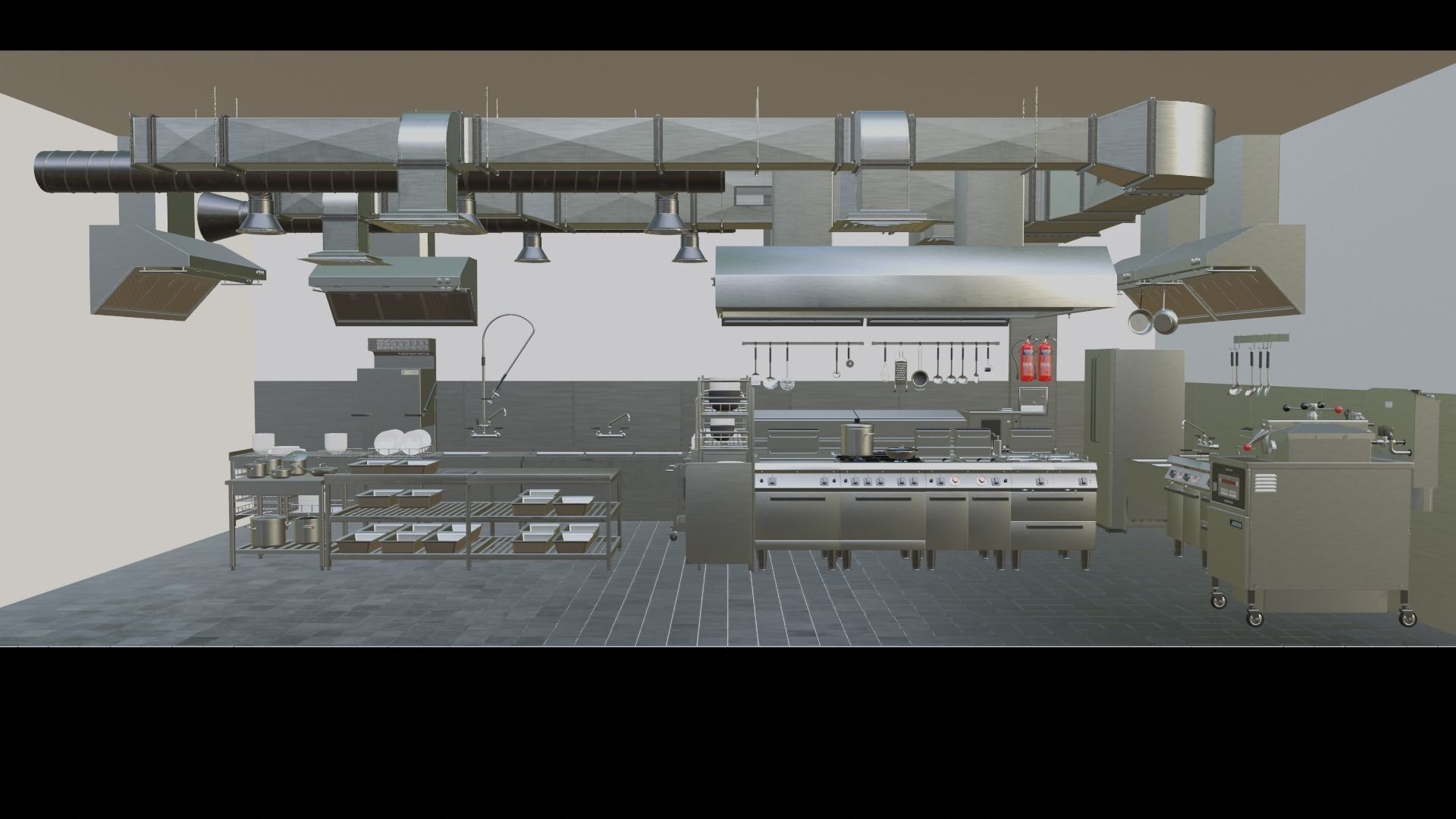 Commercial Kitchen v3 3D model_19