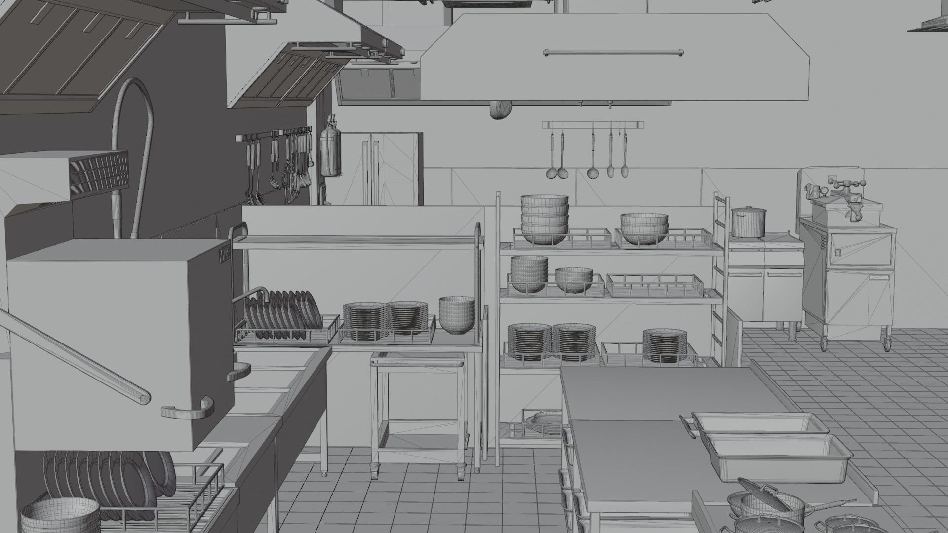 Commercial Kitchen v3 3D model_24