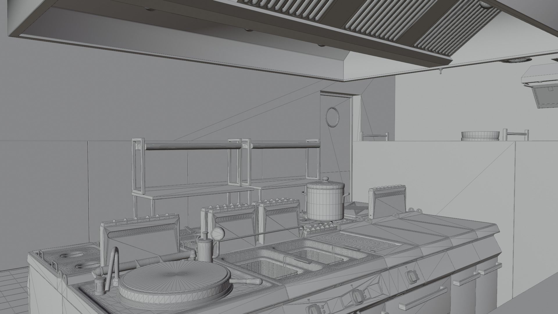 Commercial Kitchen v3 3D model_26