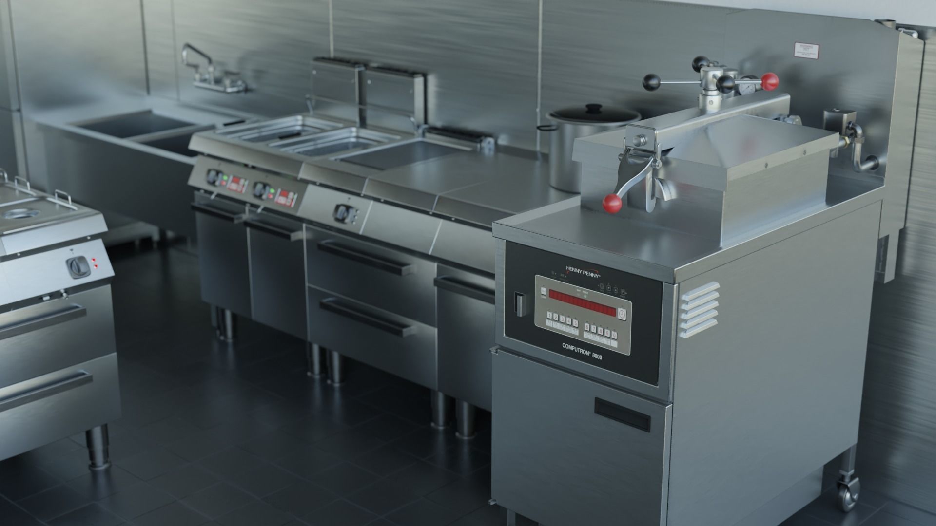 Commercial Kitchen v3 3D model_6
