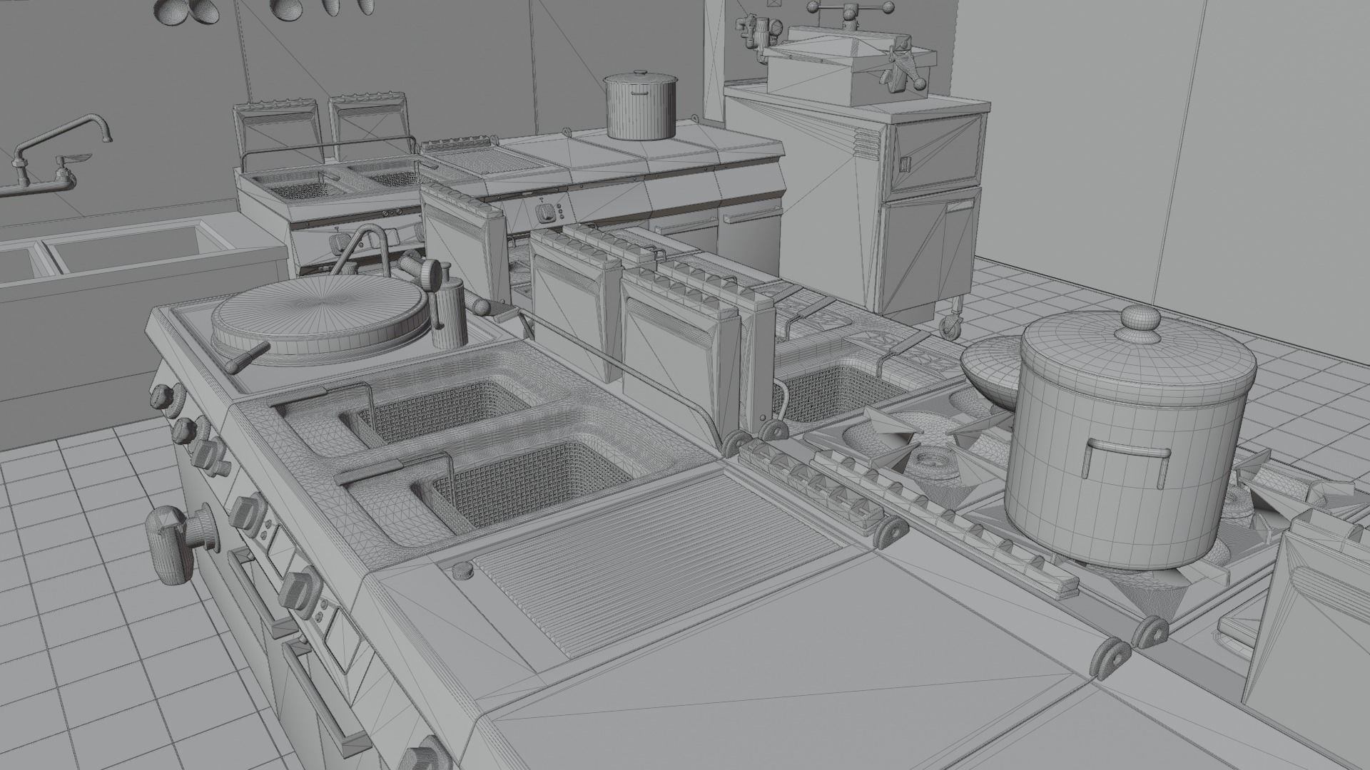 Commercial Kitchen v3 3D model_27