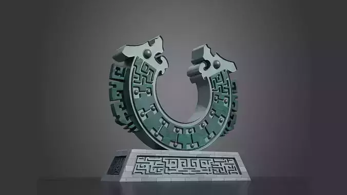 Square sculpture Life Culture urban landmarks 3D model