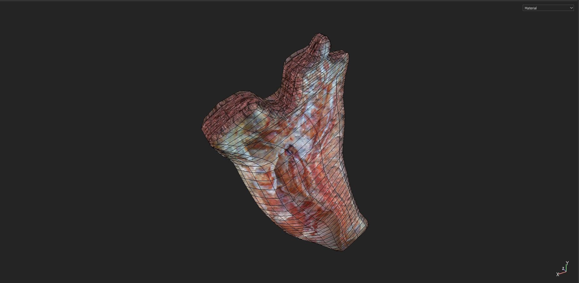 Animal Carcasses Pack Low-poly 3D model_2