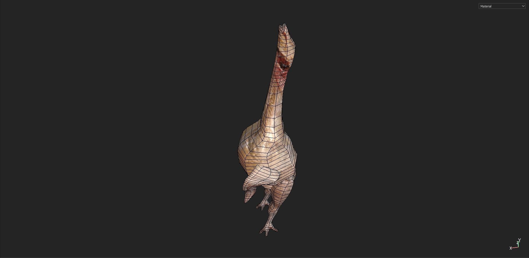 Animal Carcasses Pack Low-poly 3D model_16