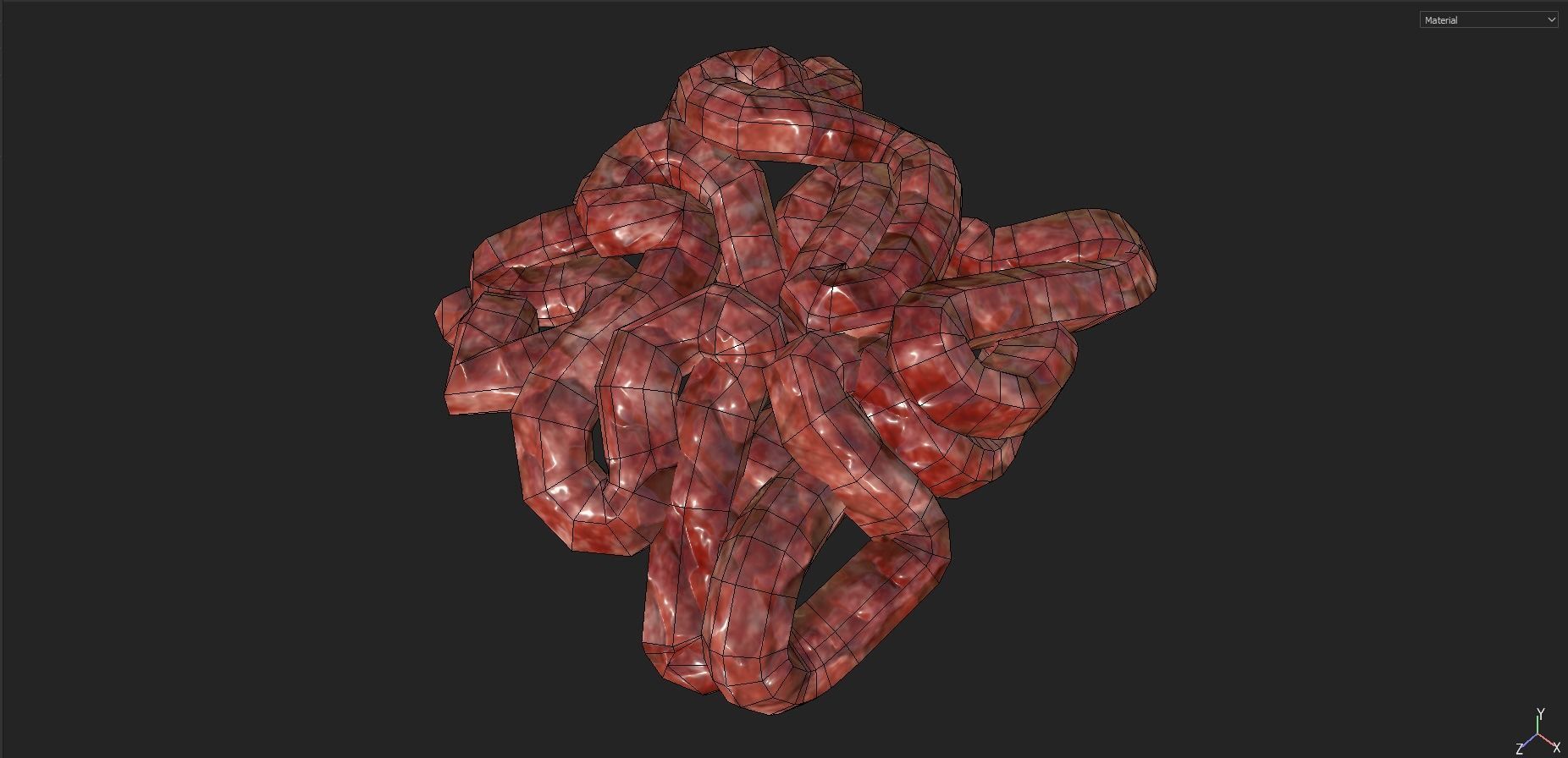 Animal Carcasses Pack Low-poly 3D model_12