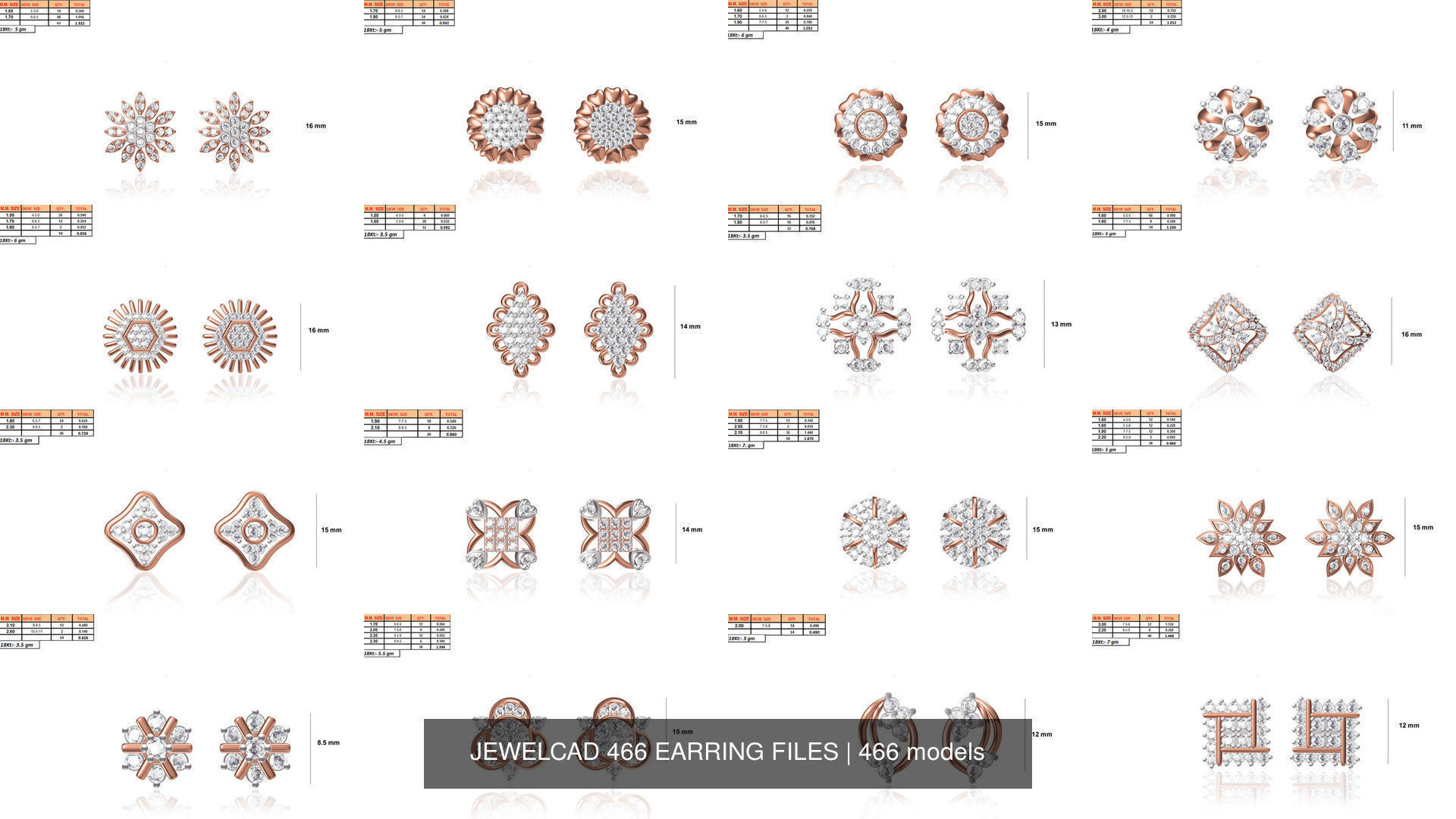 JEWELCAD 466 EARRING FILES 3D Model Collection_9