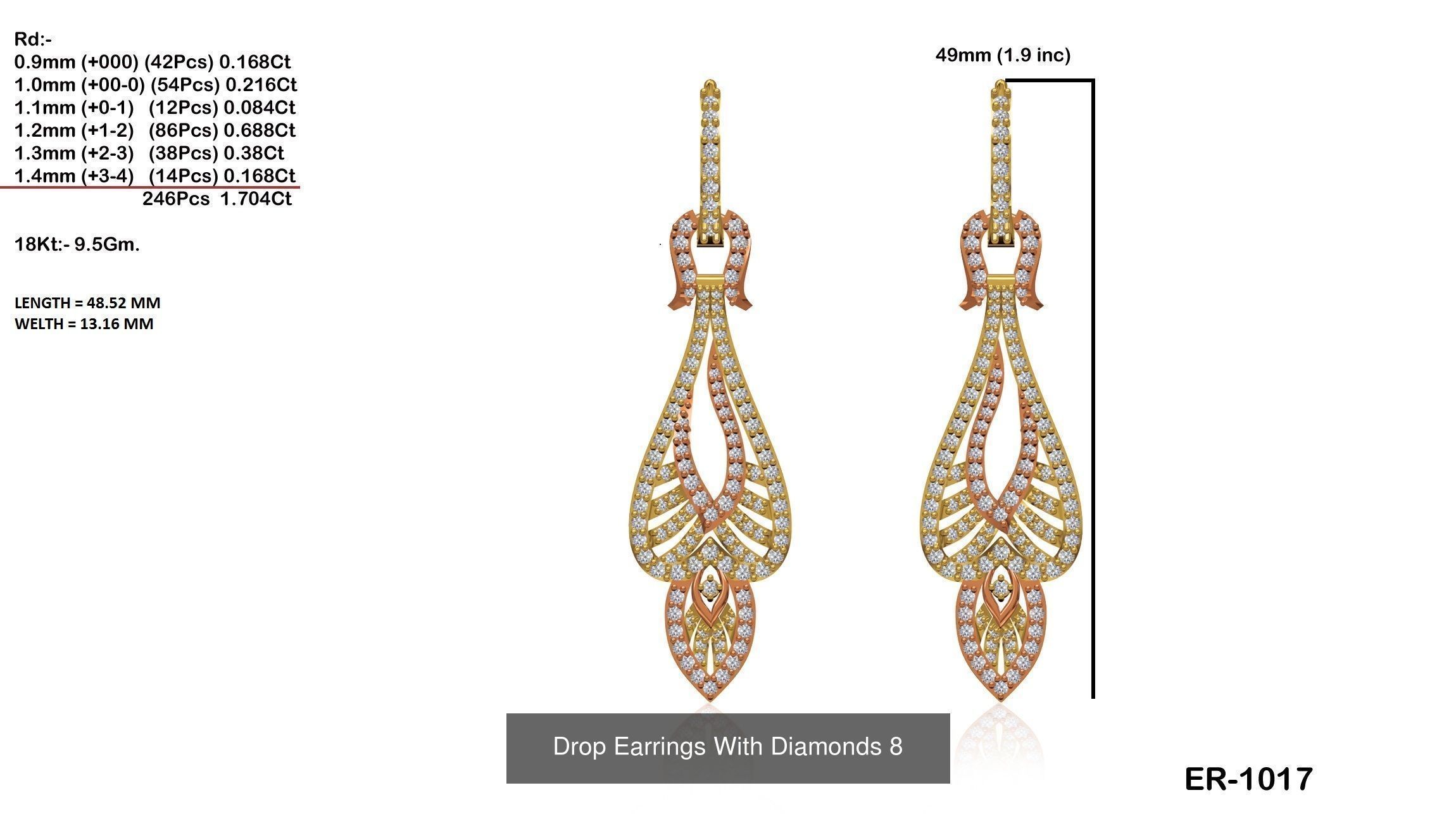 JEWELCAD 466 EARRING FILES 3D Model Collection_83
