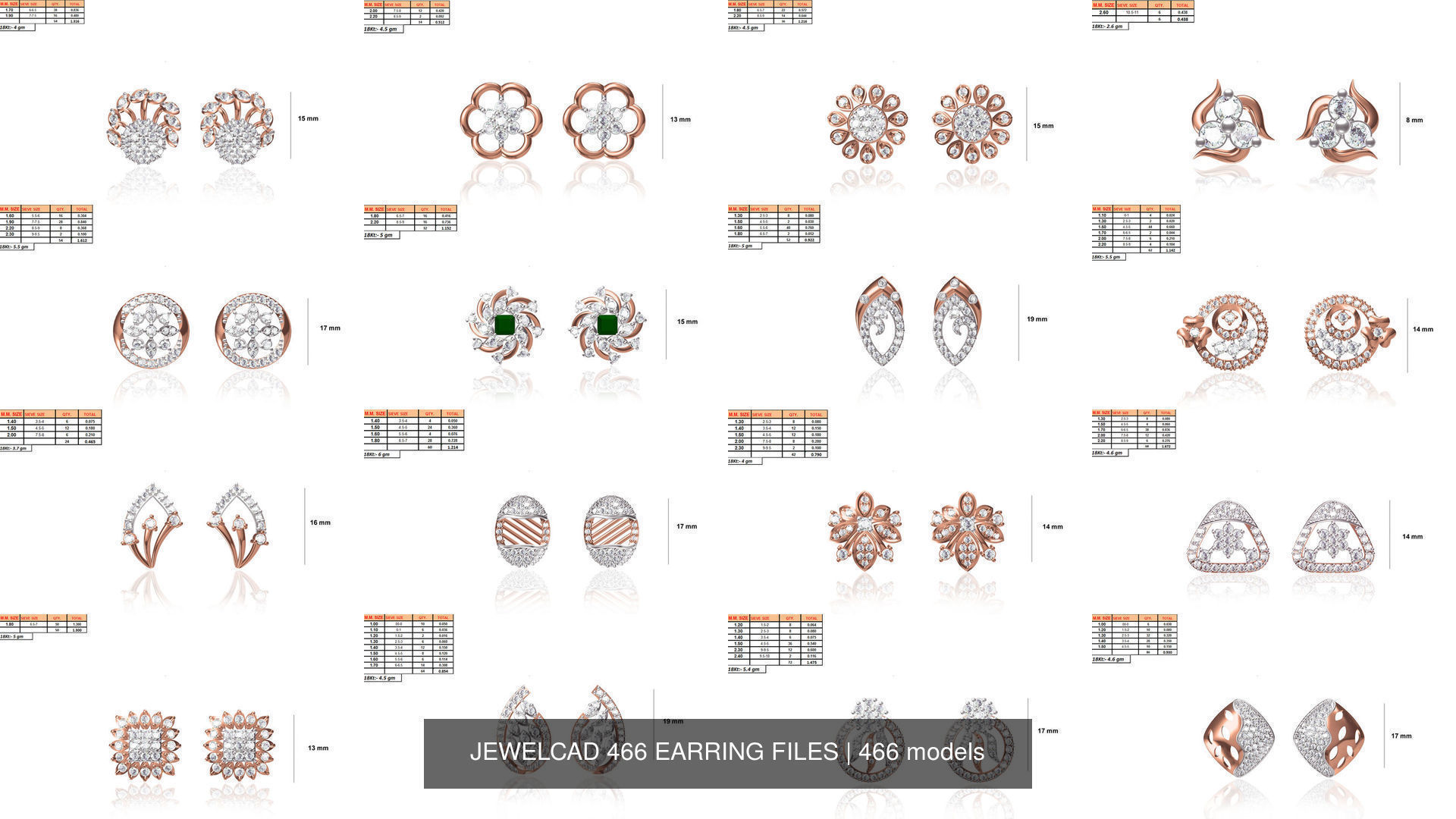JEWELCAD 466 EARRING FILES 3D Model Collection_11