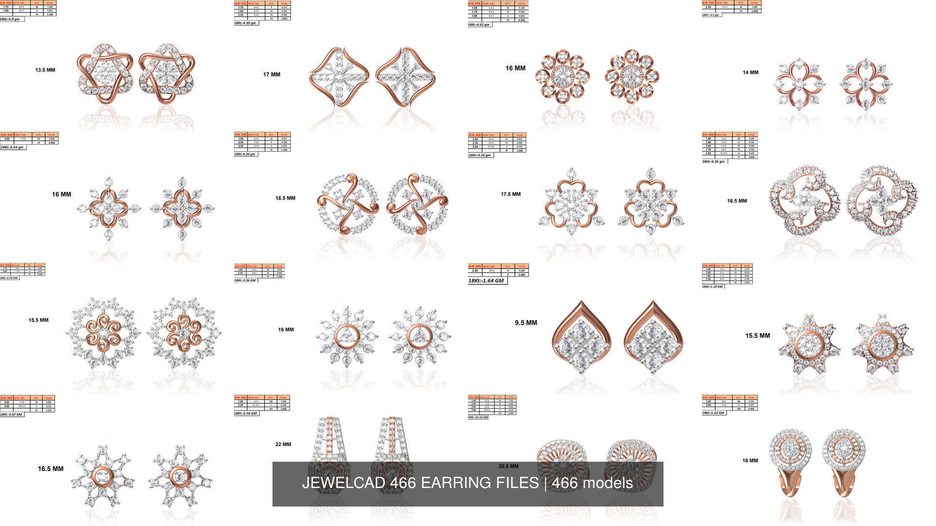 JEWELCAD 466 EARRING FILES 3D Model Collection_5