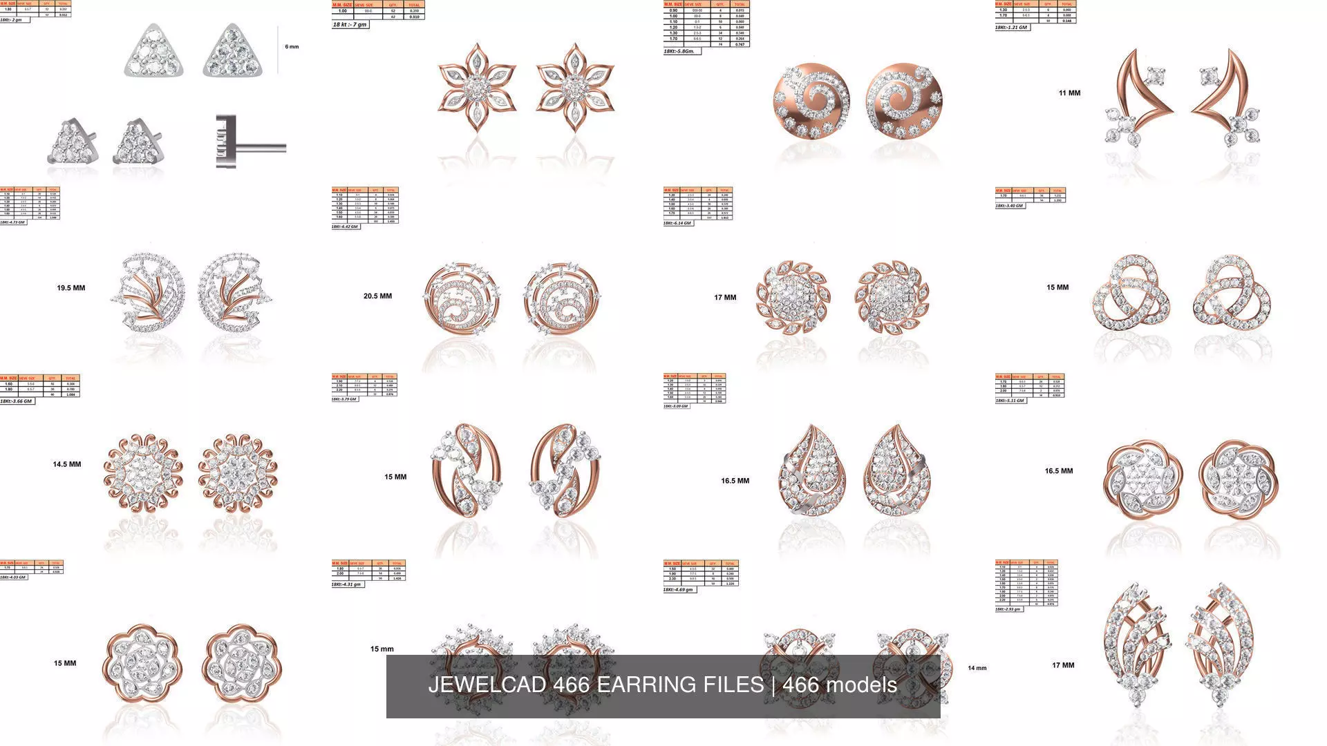 JEWELCAD 466 EARRING FILES 3D Model Collection_1