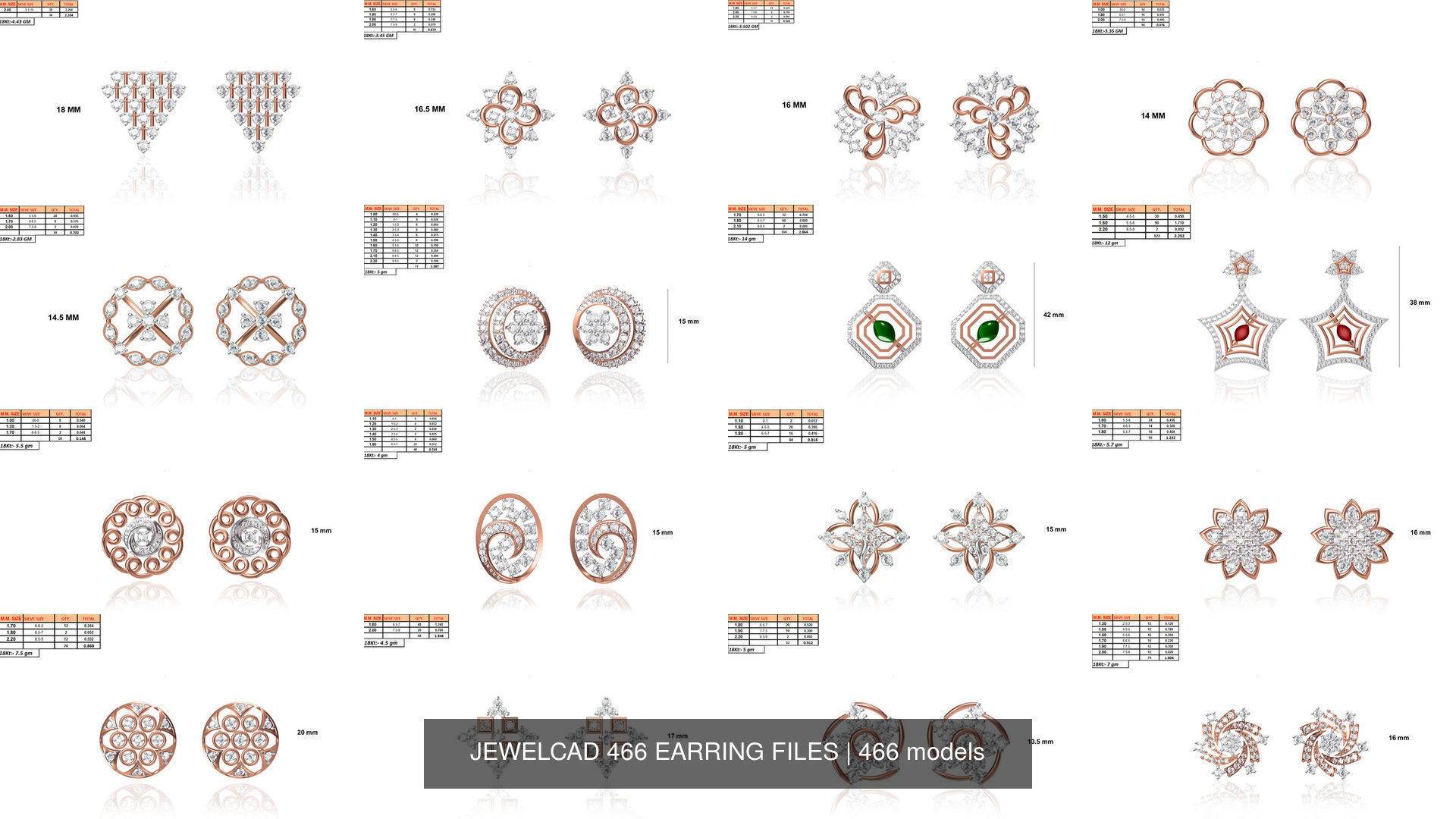 JEWELCAD 466 EARRING FILES 3D Model Collection_7
