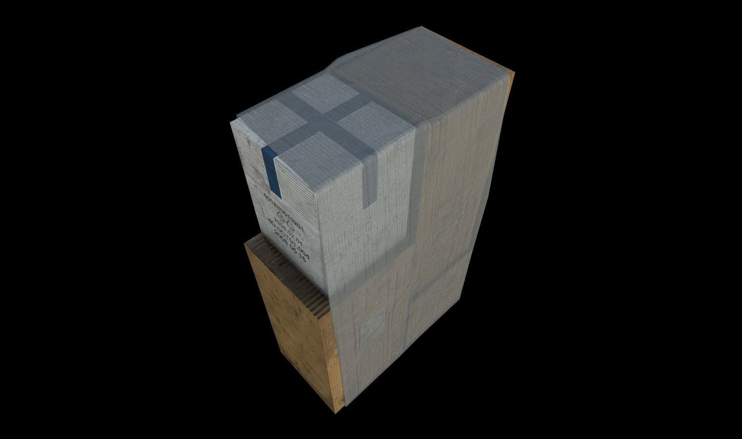 Cardboard Boxes Pack 1 Low-poly 3D model_15