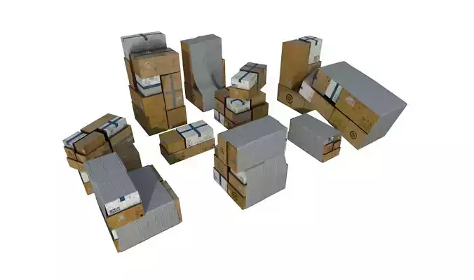 Cardboard Boxes Pack 1