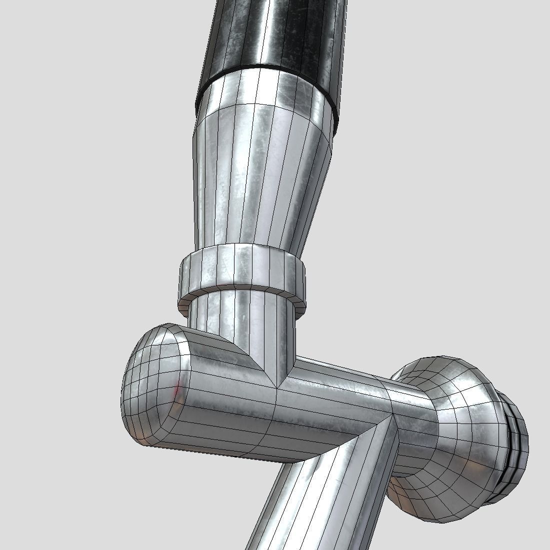 Beer Tap Faucet Low-poly 3D model_14
