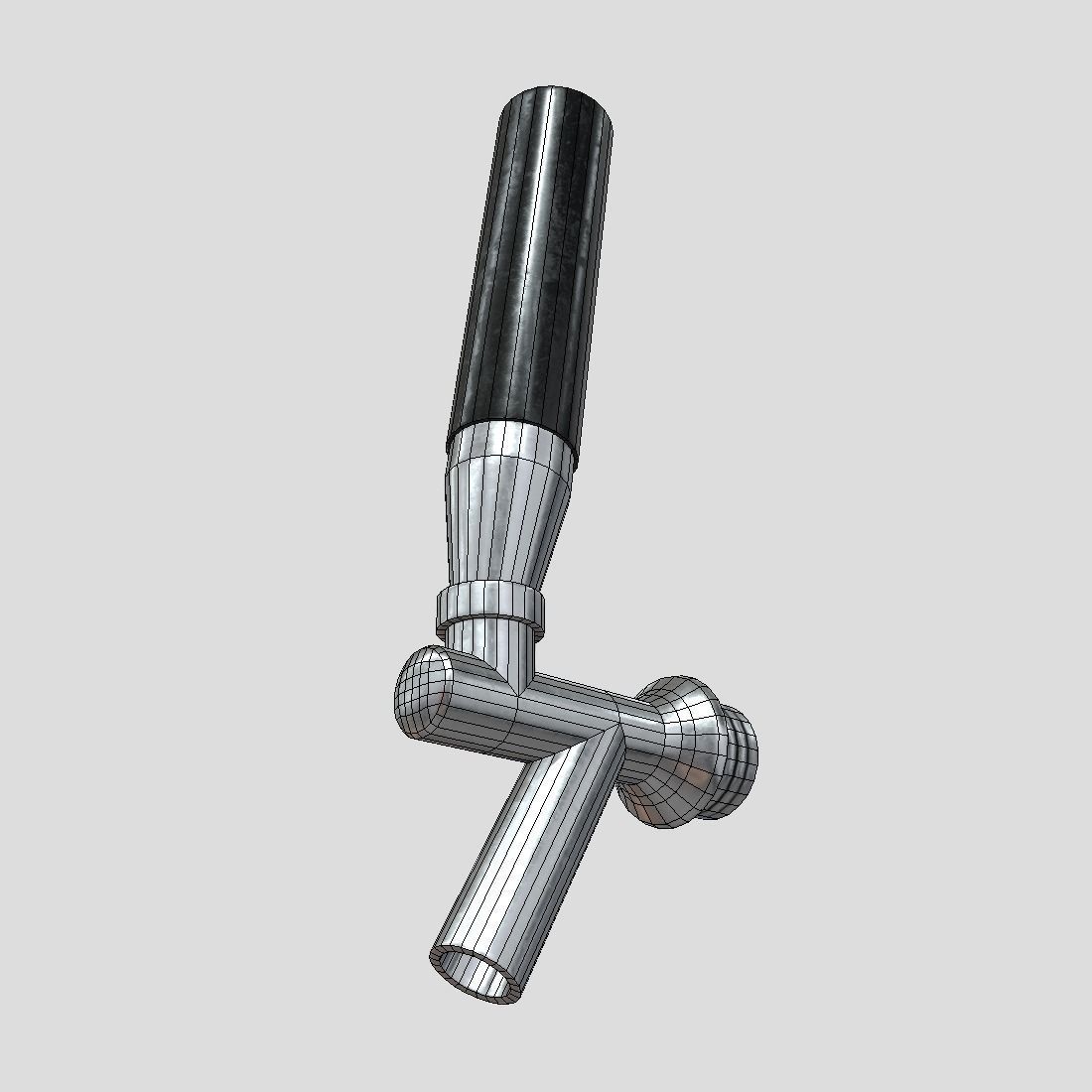 Beer Tap Faucet Low-poly 3D model_12