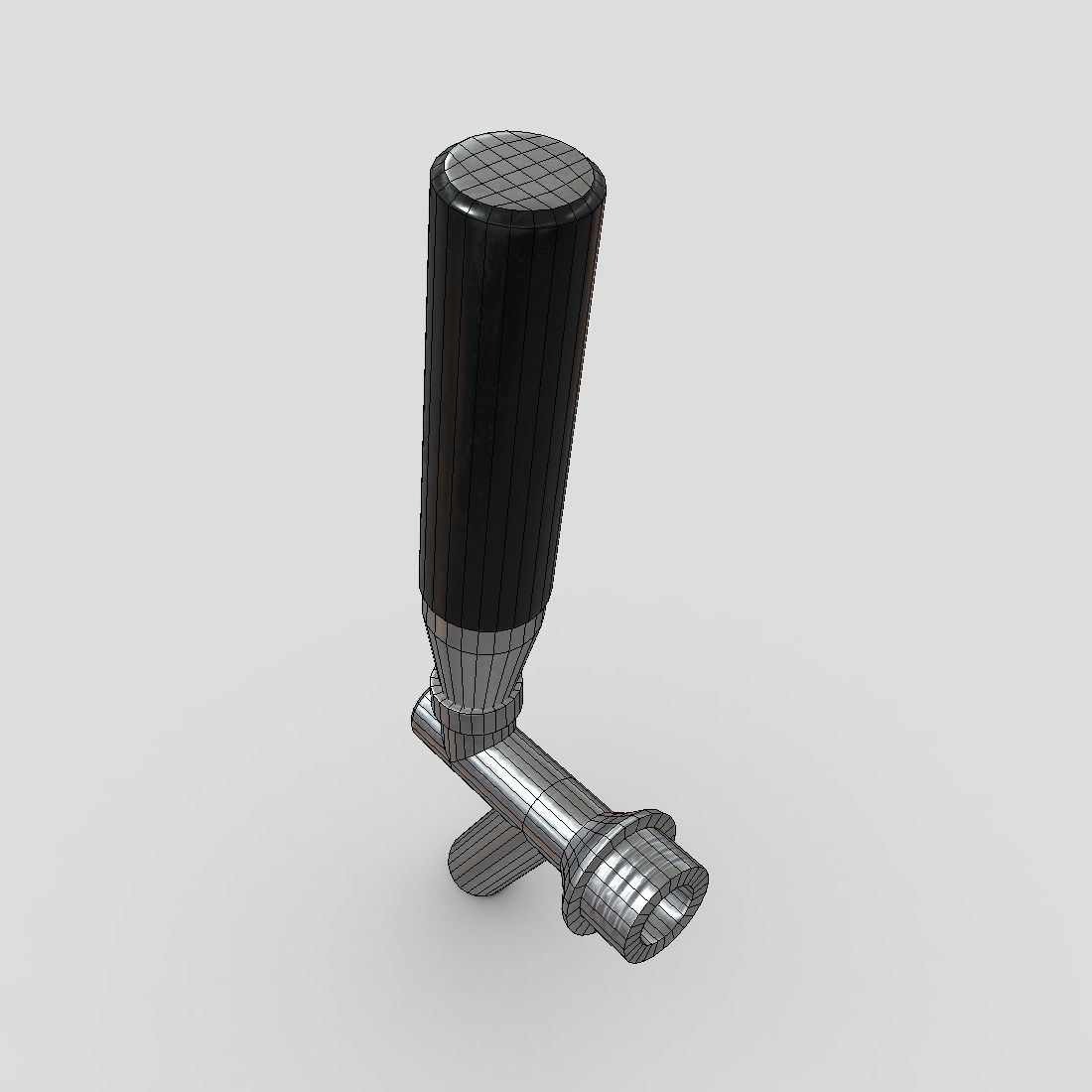 Beer Tap Faucet Low-poly 3D model_6