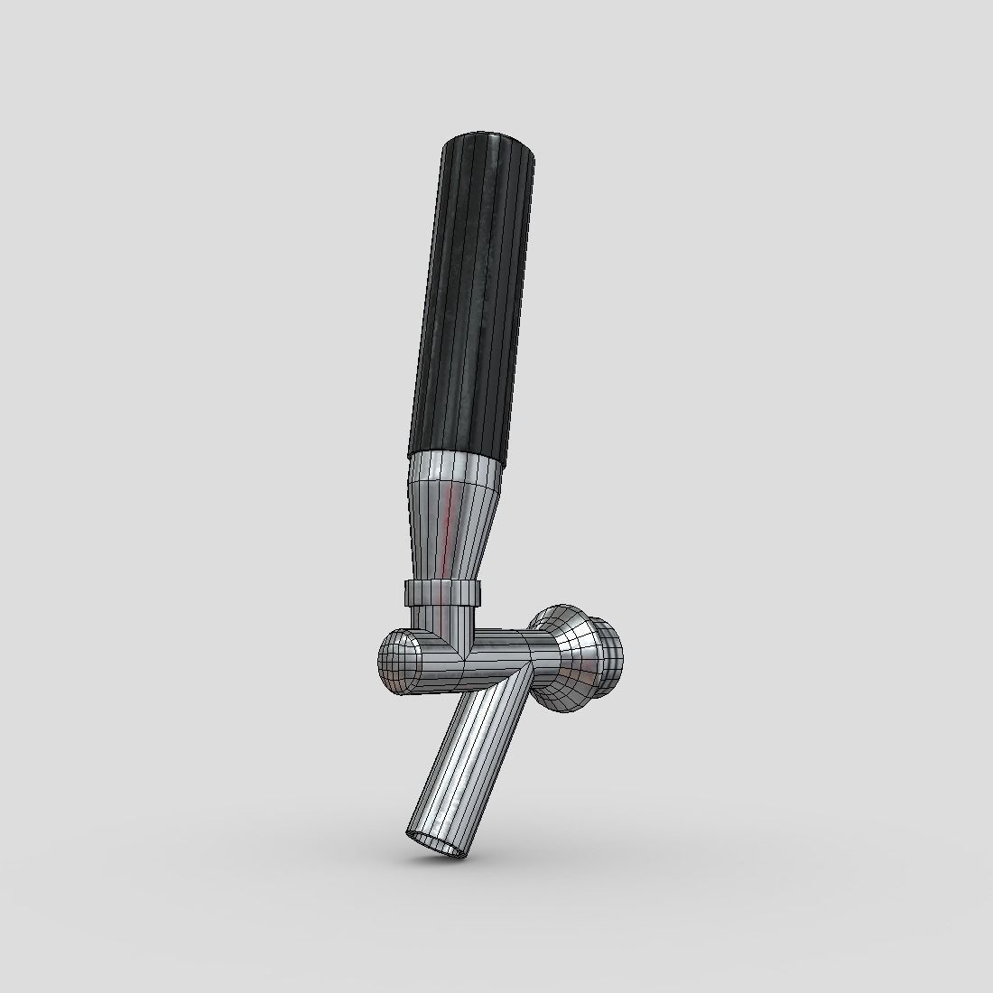 Beer Tap Faucet Low-poly 3D model_2