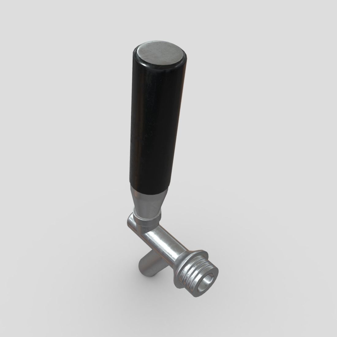 Beer Tap Faucet Low-poly 3D model_5