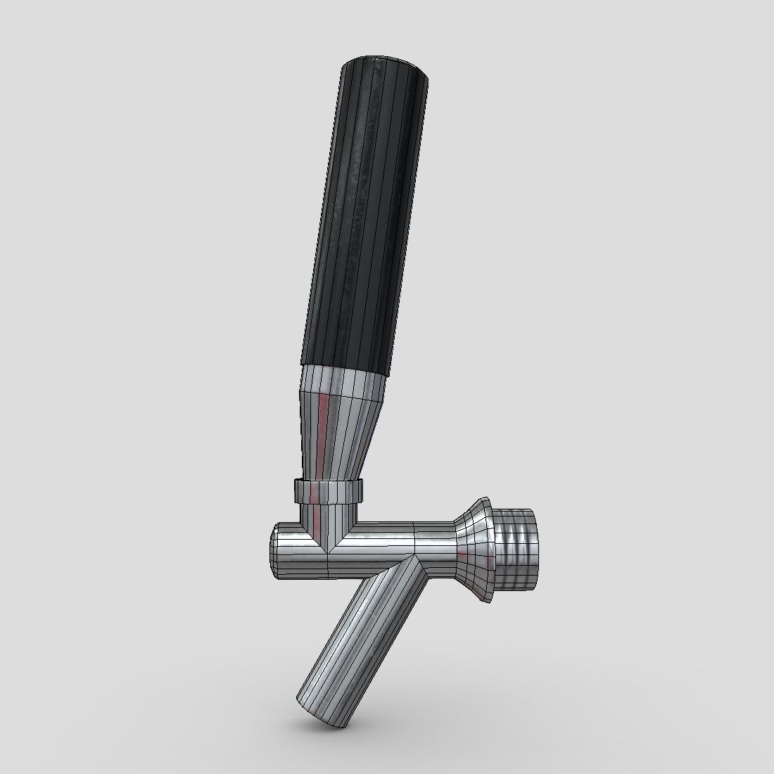 Beer Tap Faucet Low-poly 3D model_4