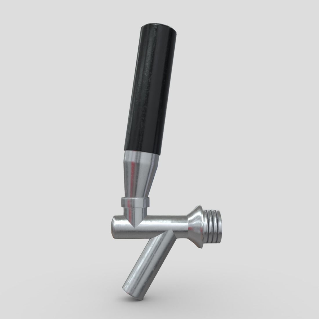 Beer Tap Faucet Low-poly 3D model_3