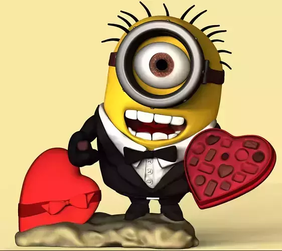 S VALENTINE MINION 3D print model