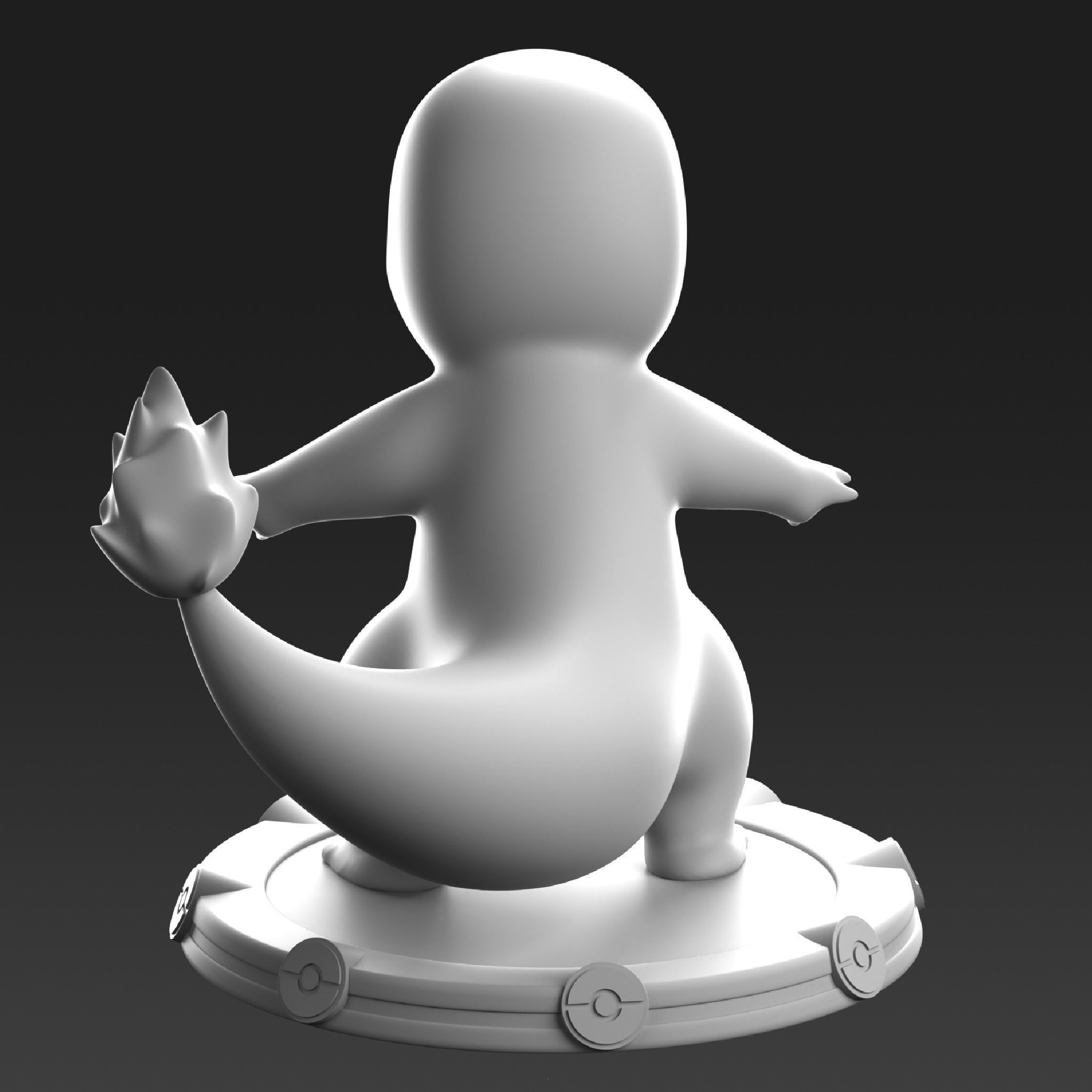 Charmander 3D print model_3