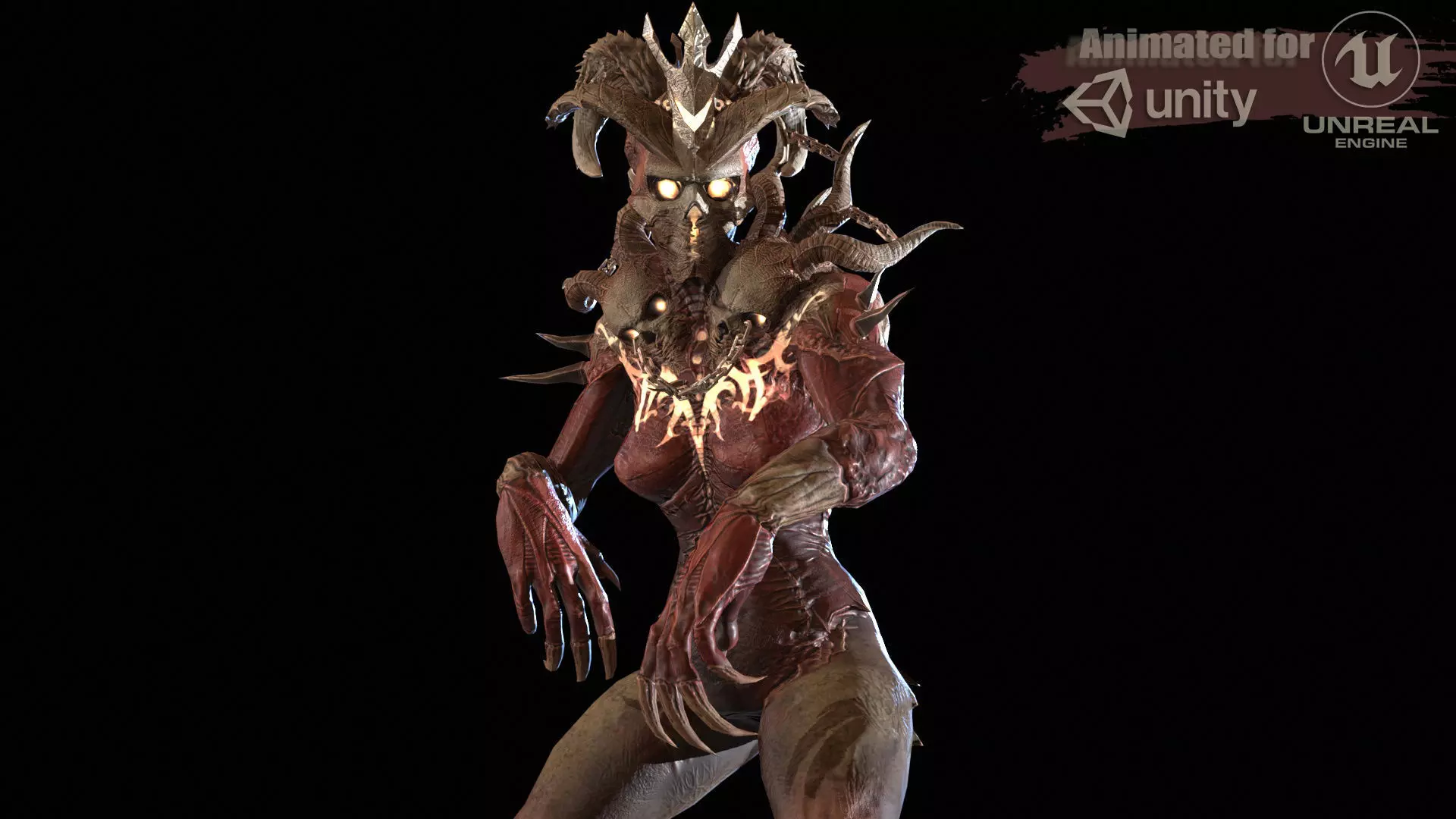 DemonBoss4 Low-poly 3D model