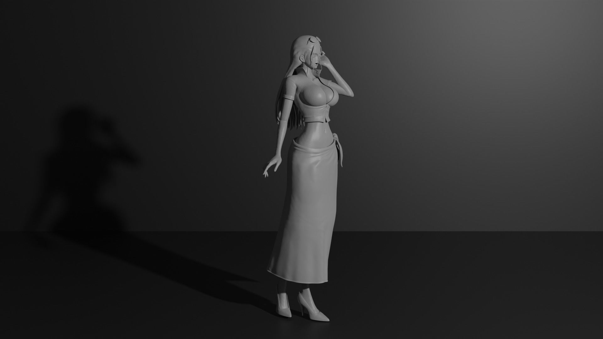 Nico Robin time skip - One Piece 3D print model 3D print model_5