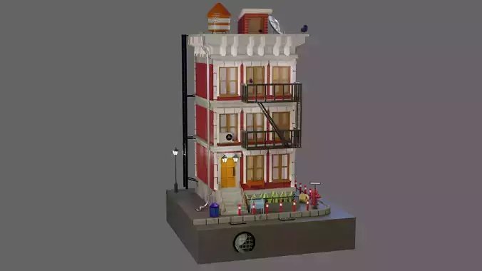 The concept of an animated house