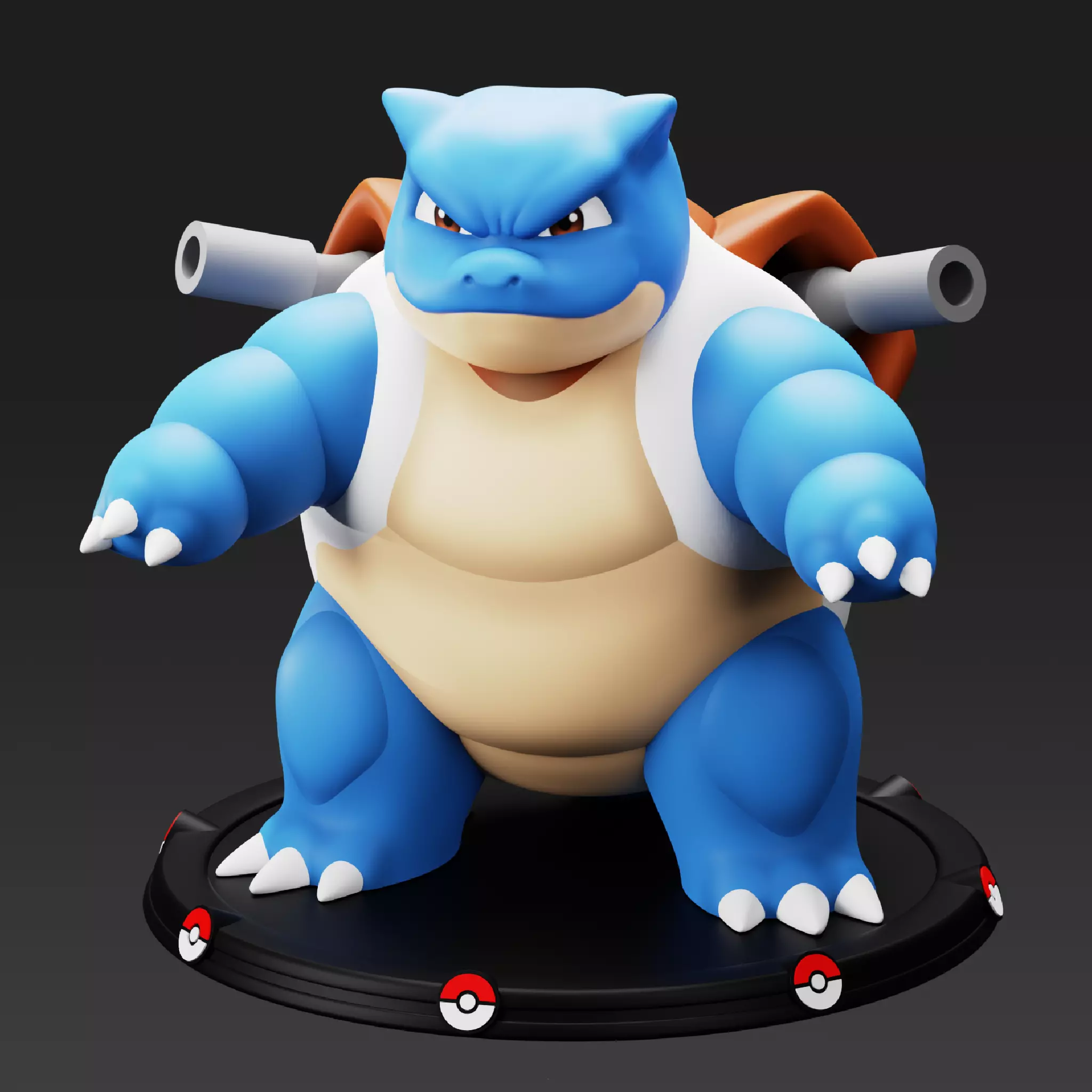 Blastoise 3D print model