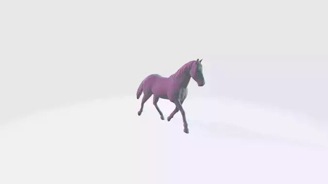 Horse Trotting pose model I Ready for 3d printing model