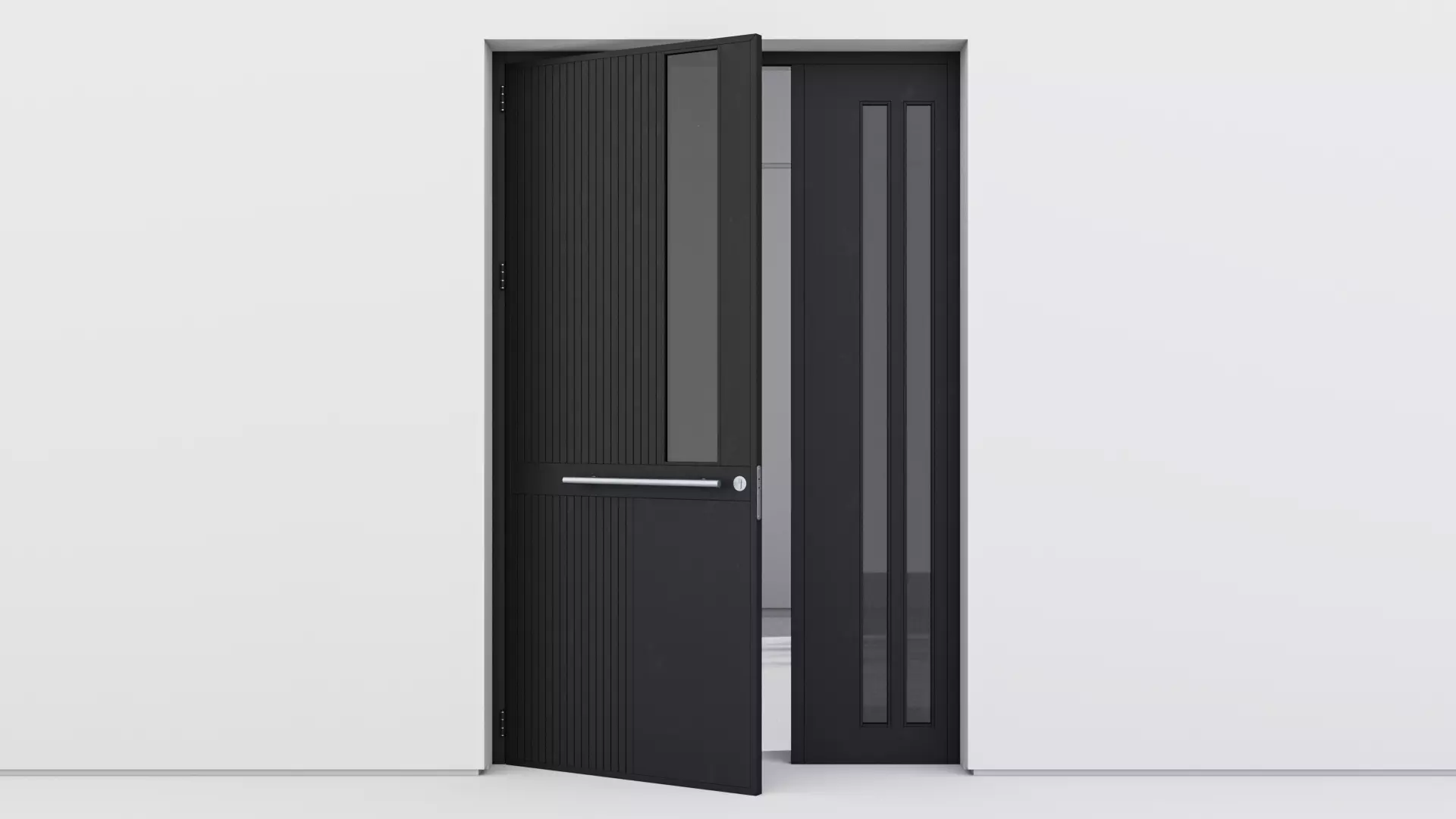 Aluminium door 241 3D model_0