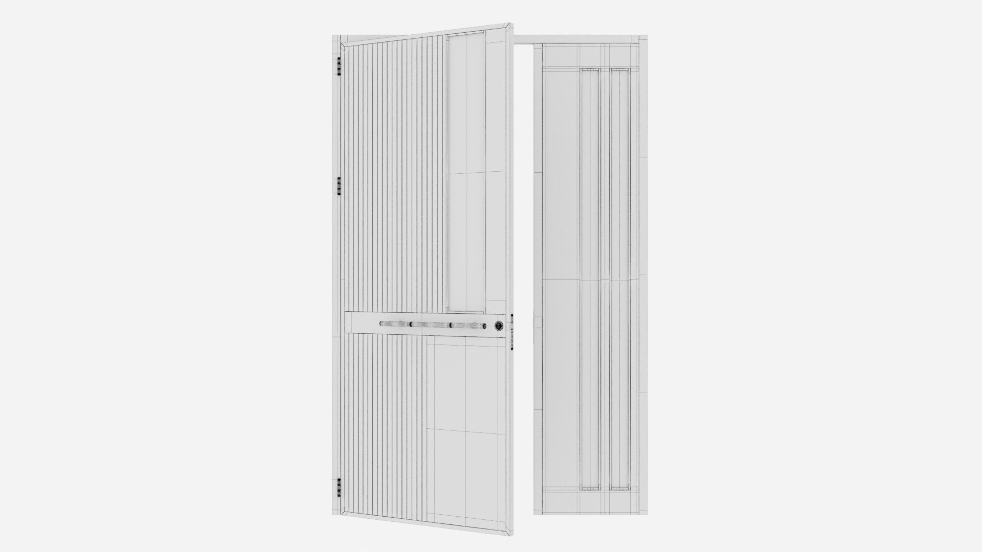Aluminium door 241 3D model_5
