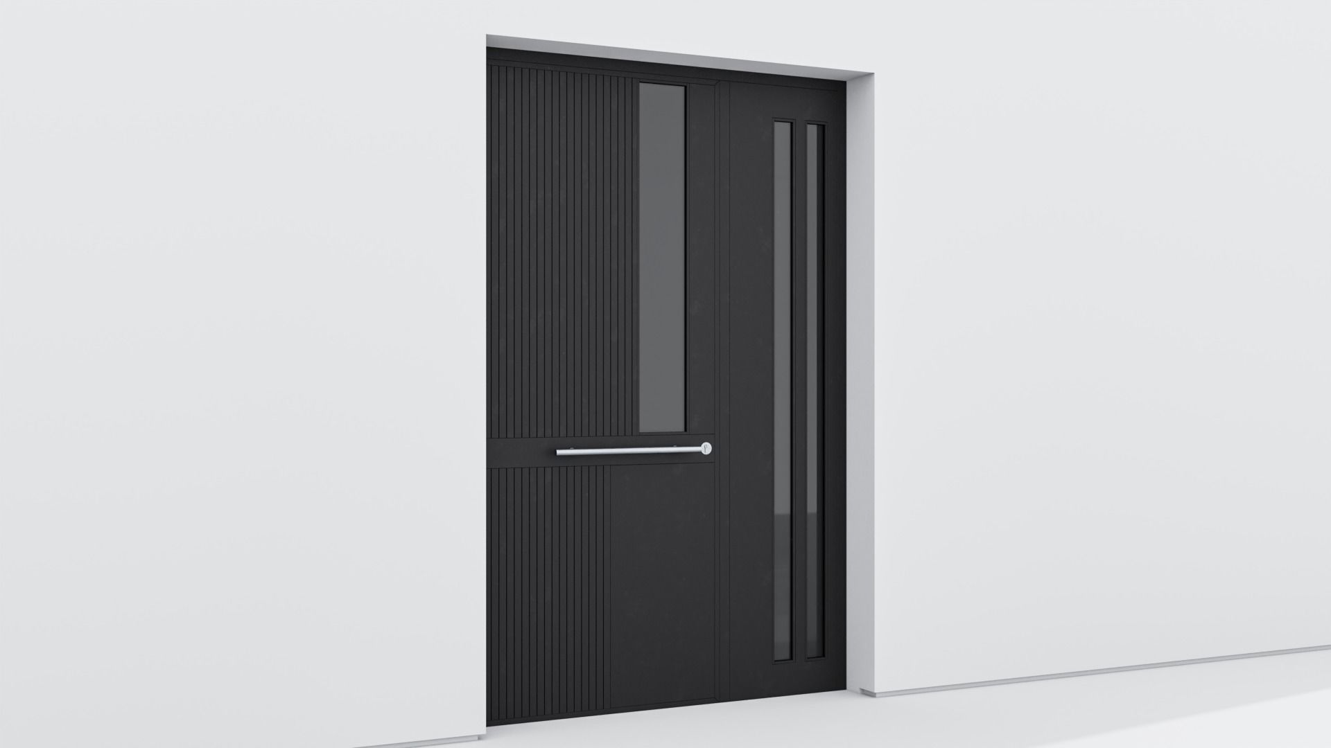 Aluminium door 241 3D model_3