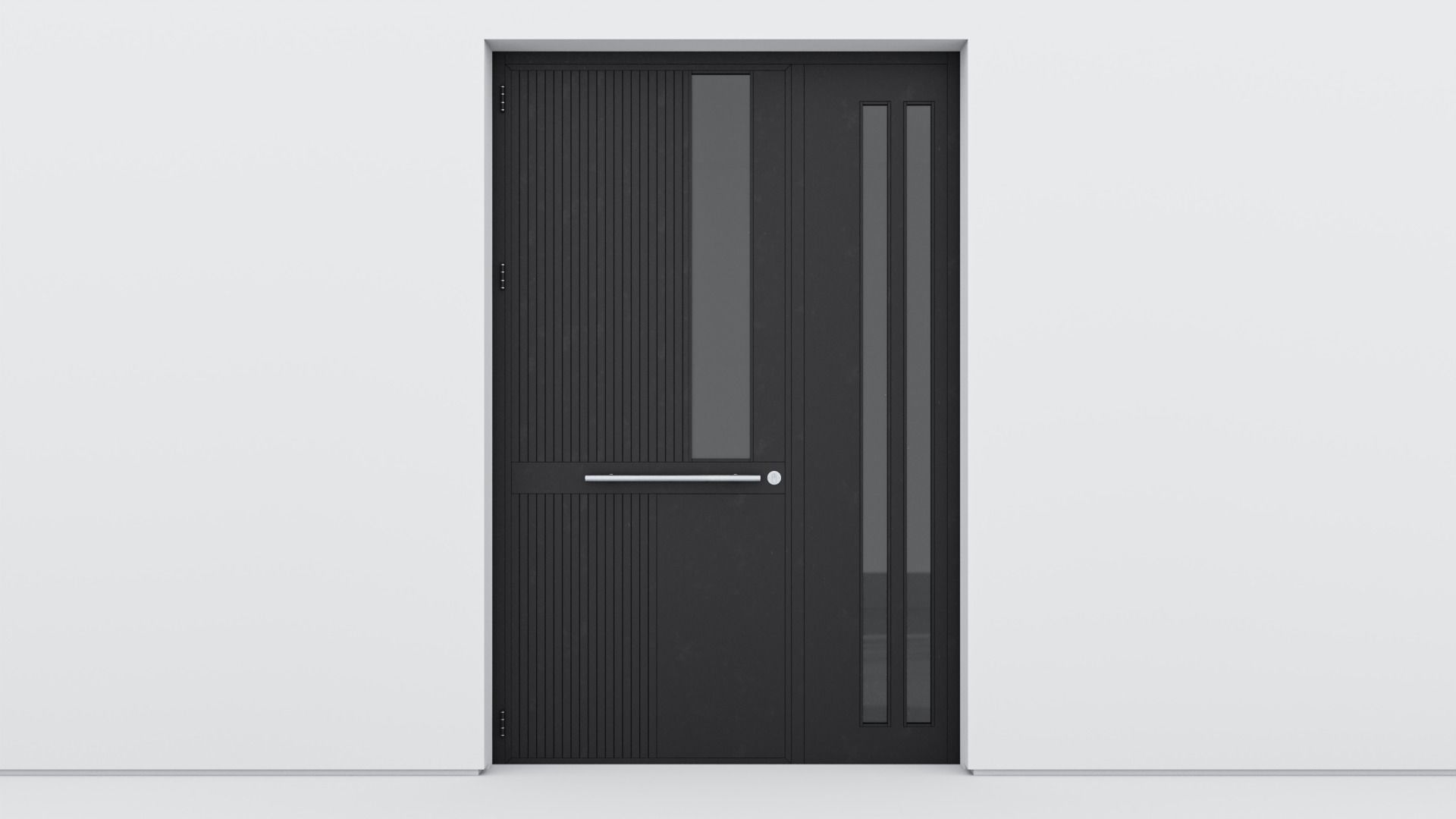 Aluminium door 241 3D model_1