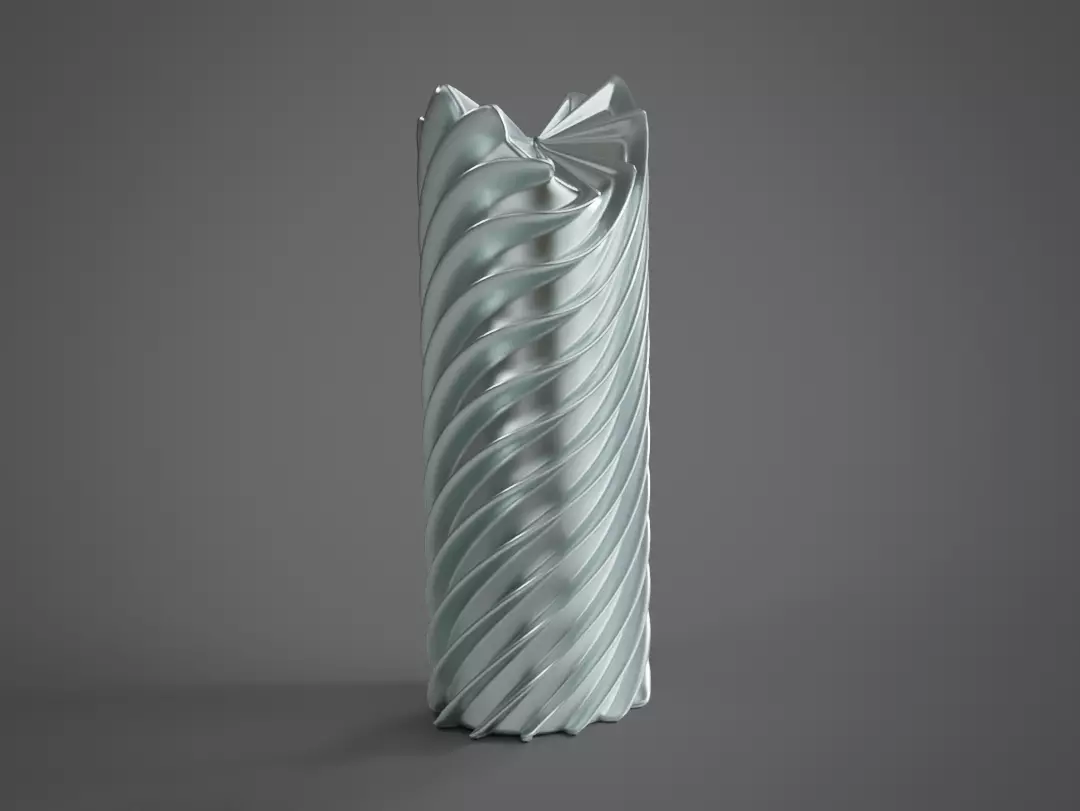 Modern Tabletop Sculpture Decor Low-poly 3D model_0