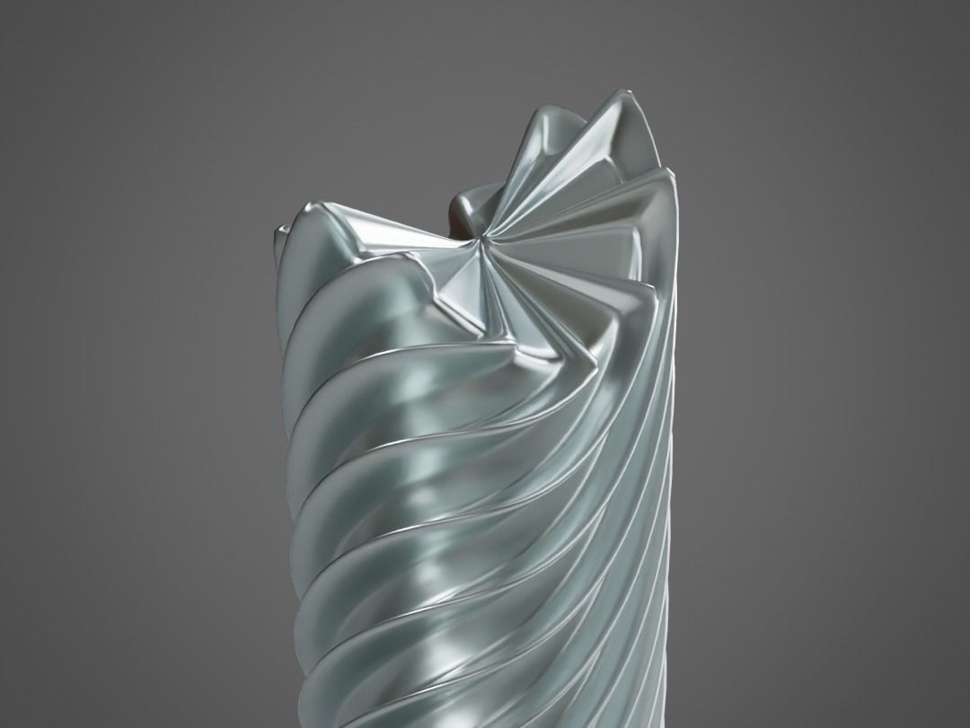 Modern Tabletop Sculpture Decor Low-poly 3D model_3