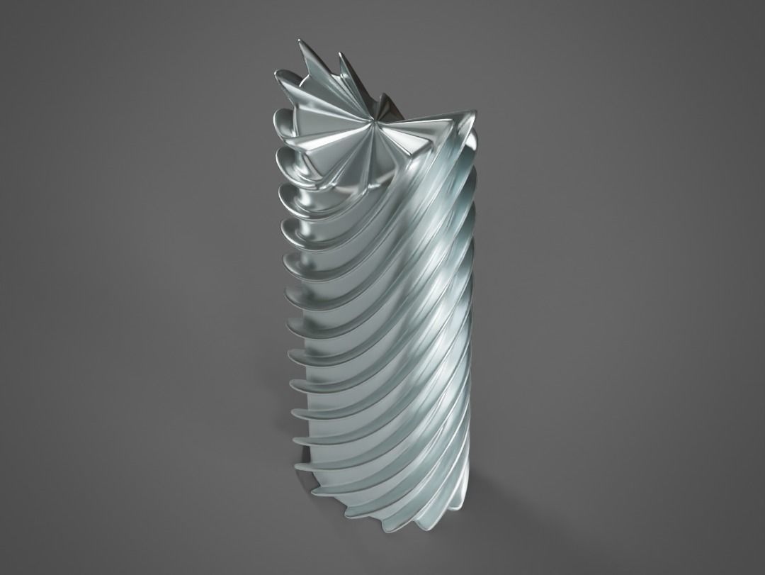 Modern Tabletop Sculpture Decor Low-poly 3D model_4