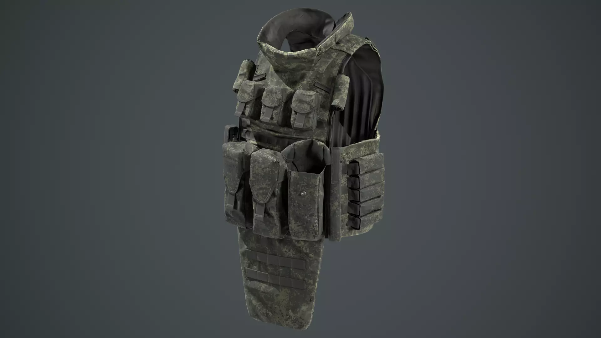 Russian 6B45 Ratnik Plate Carrier Vest Low-poly 3D model_0